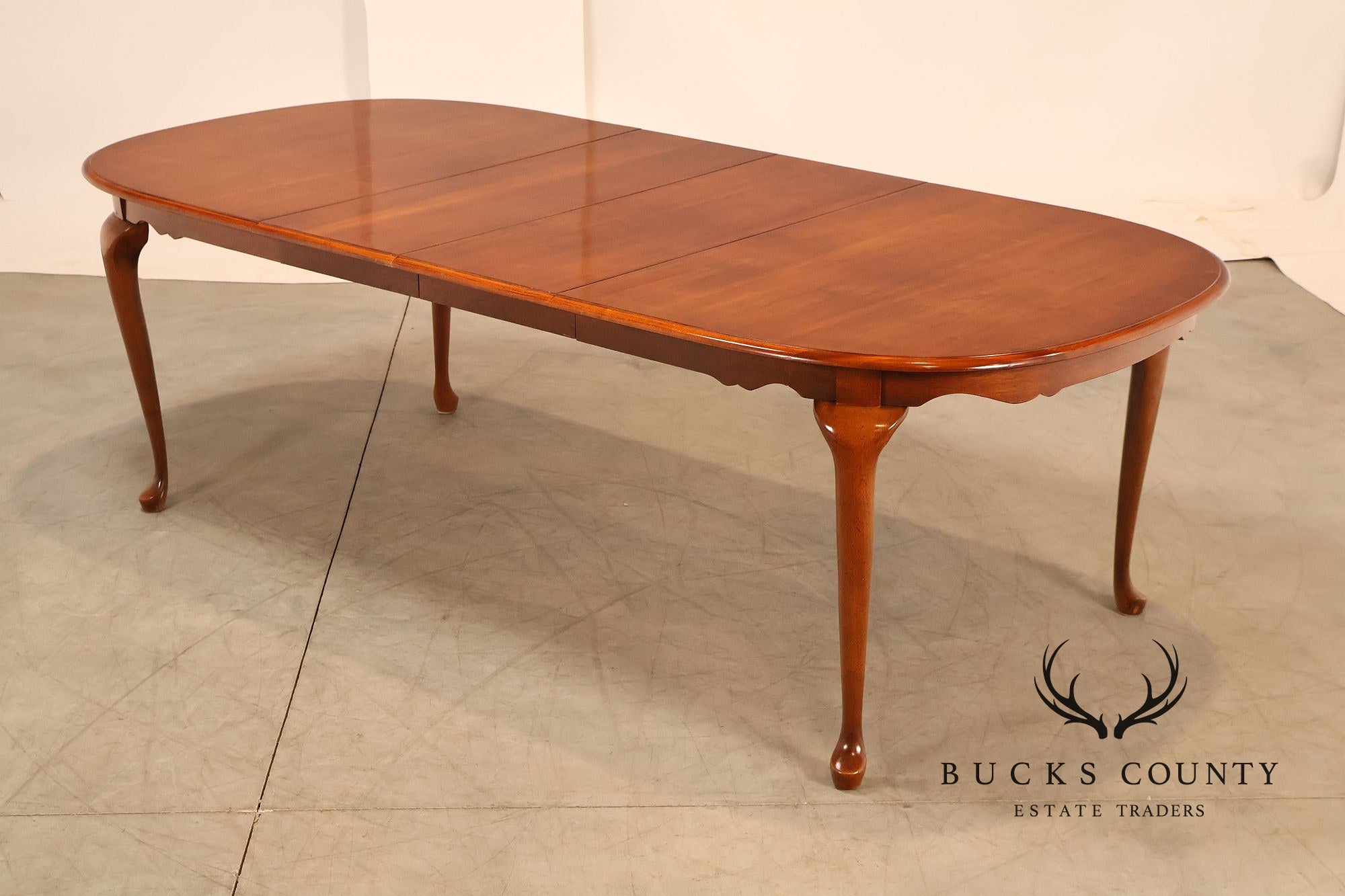 American Drew Traditional Cherry Dining Table With Two Leaves