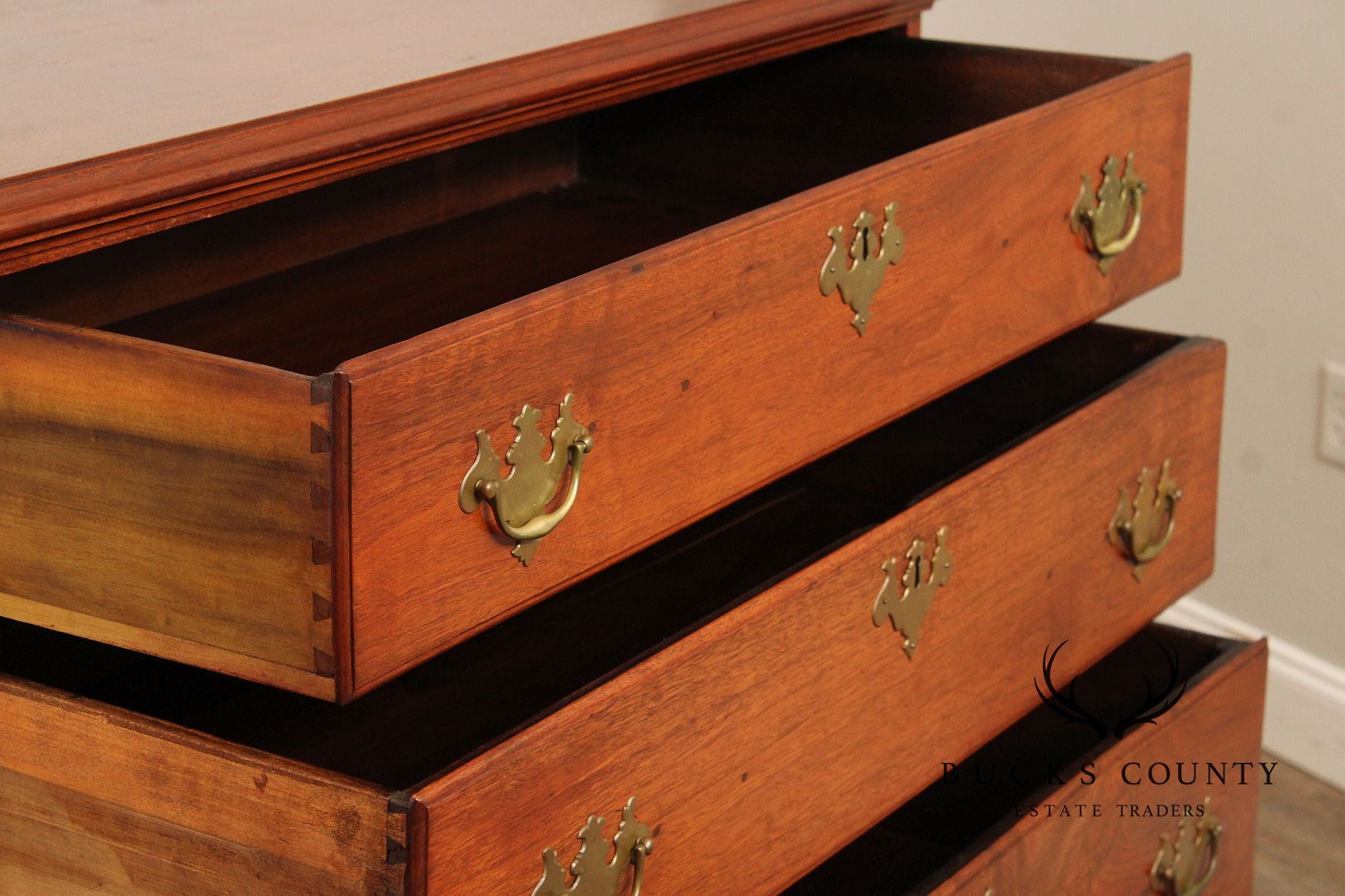 Antique Philadelphia Chippendale Walnut Chest of Drawers