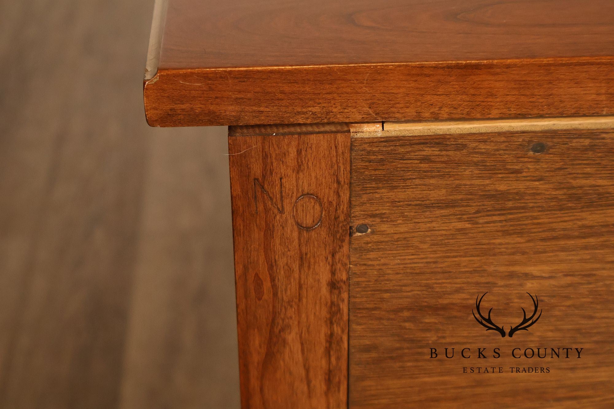 Stickley Directore Style Cherry And Ebonized Chest Of Drawers