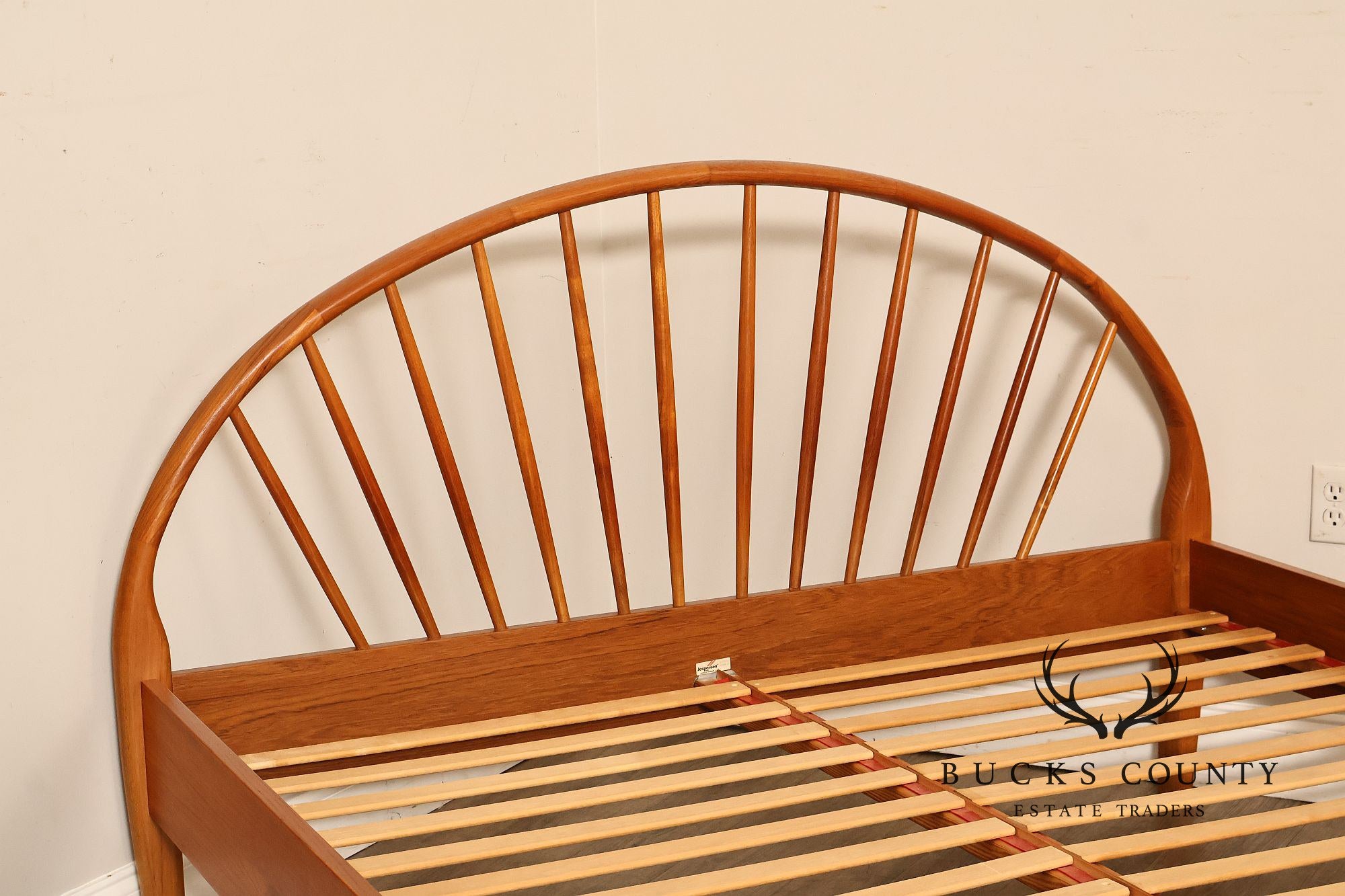 Jespersen Danish Modern Teak Queen Bed Frame