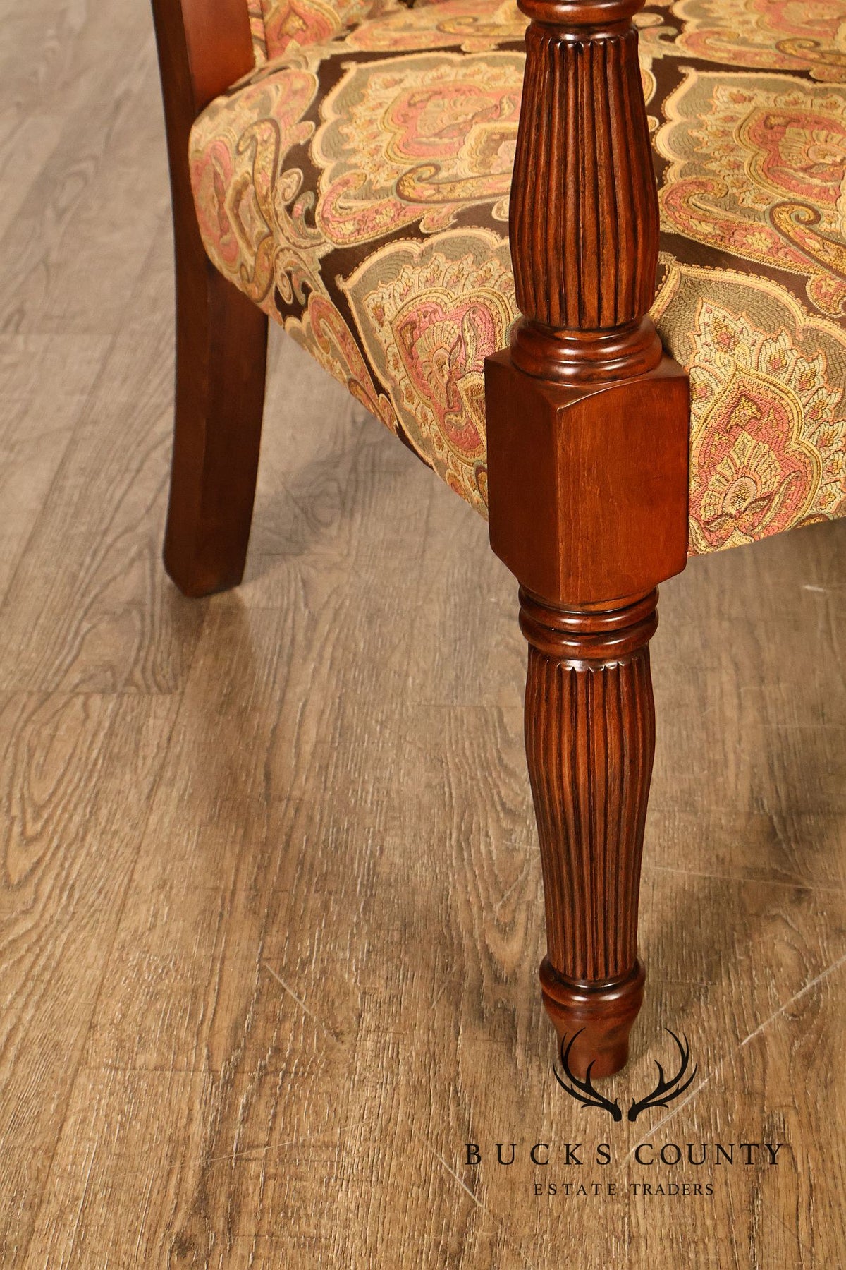 Fairfield Regency Style Pair of Open Armchairs