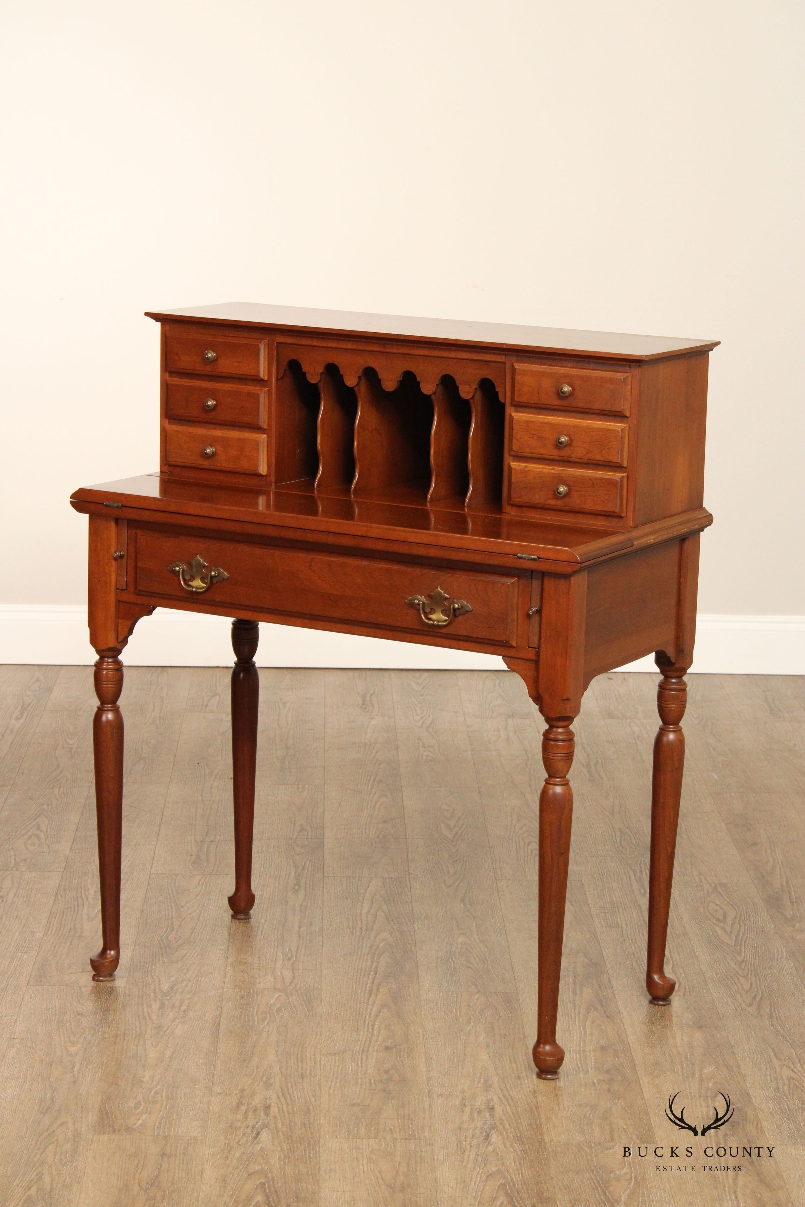 Ethan Allen Traditional Cherry Writing Desk