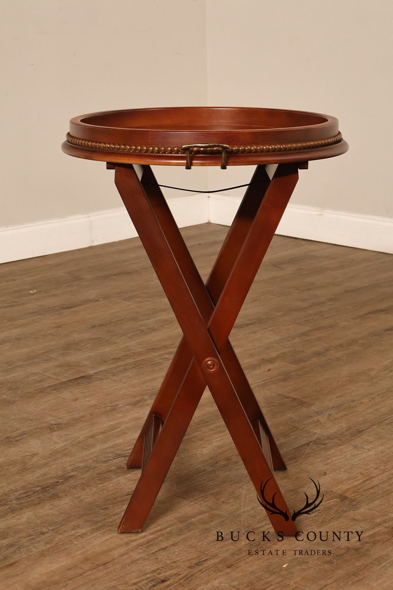 Ethan Allen British Classics Barbados Wooden Folding Tray Table