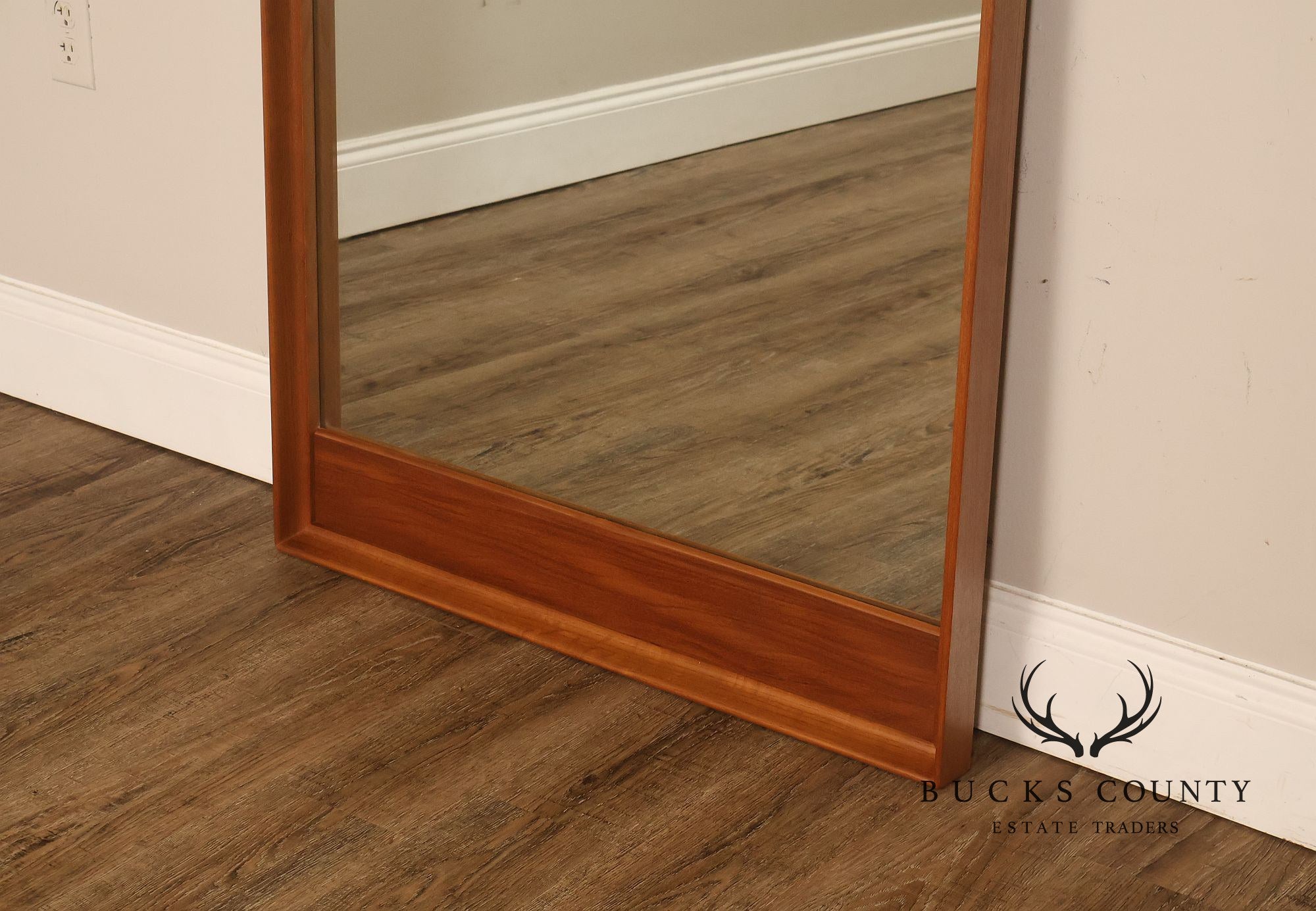 Danish Modern Vintage Teak Wall Mirror