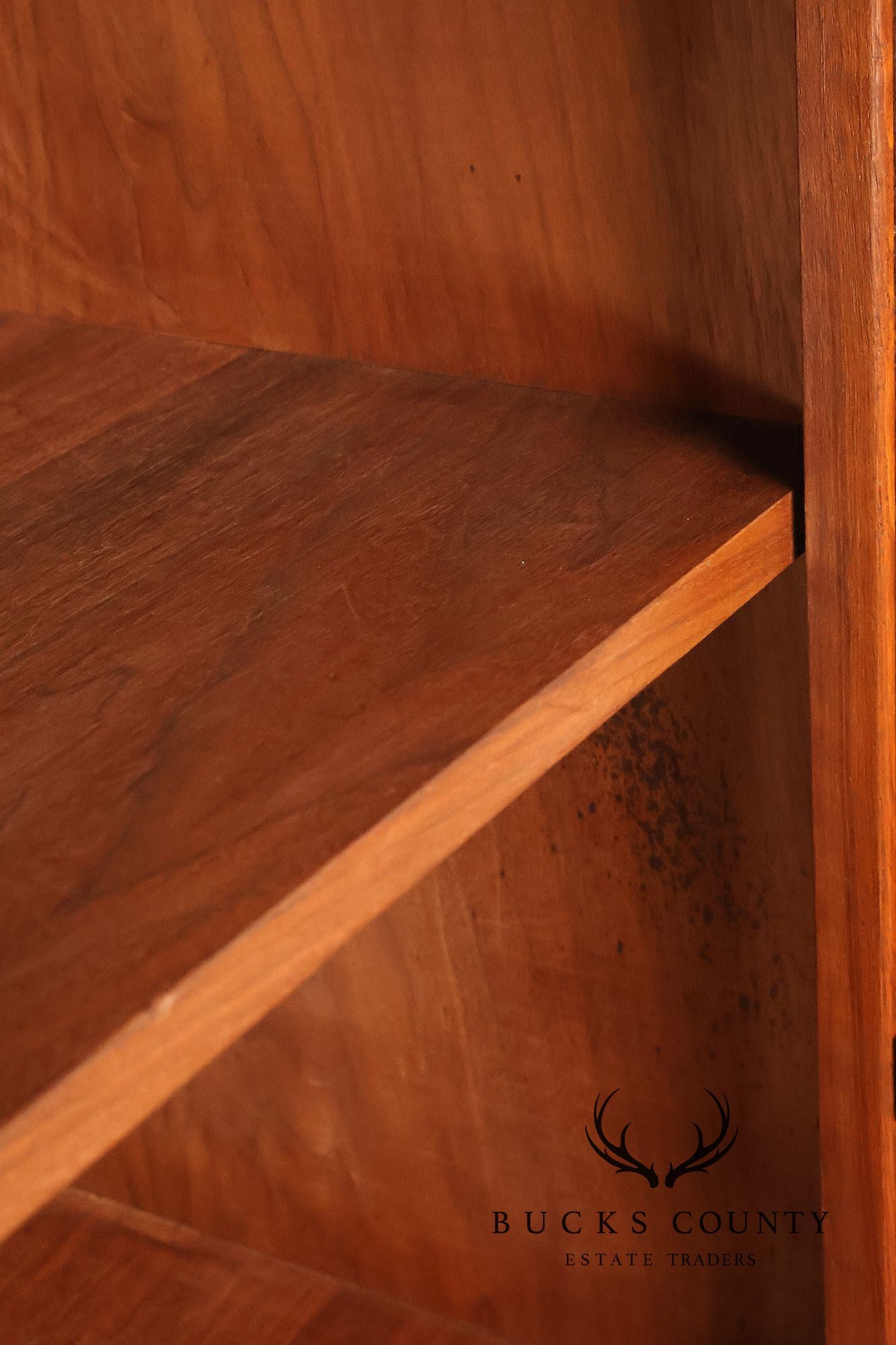 David T. Harring Chippendale Style Walnut Two Piece Jackson Press