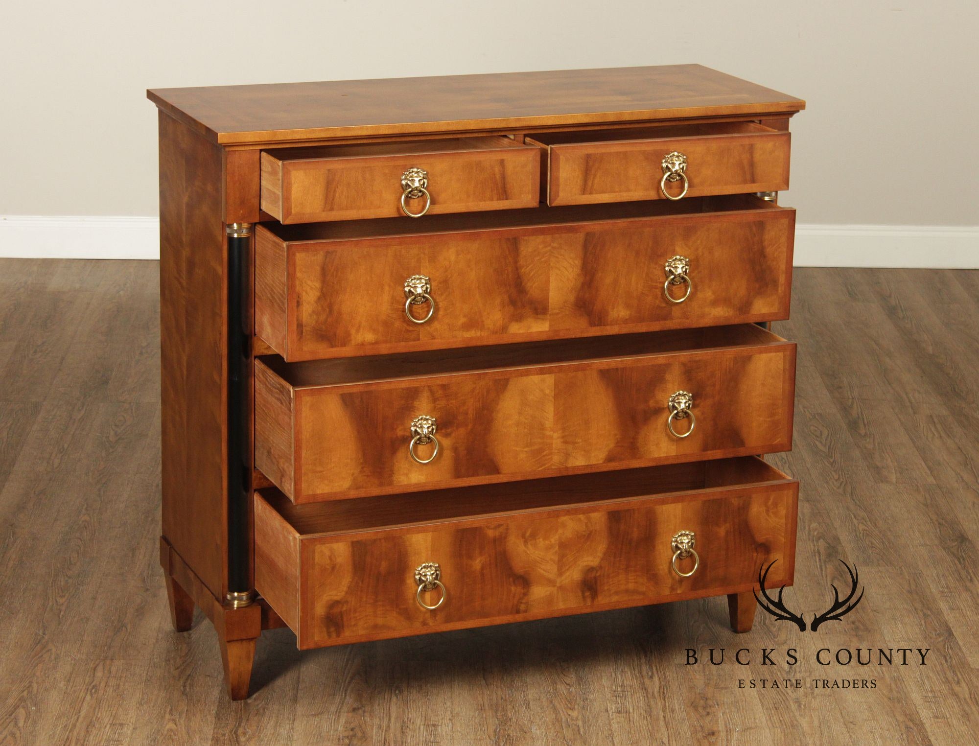 Century Furniture Empire Style Walnut Chest of Drawers
