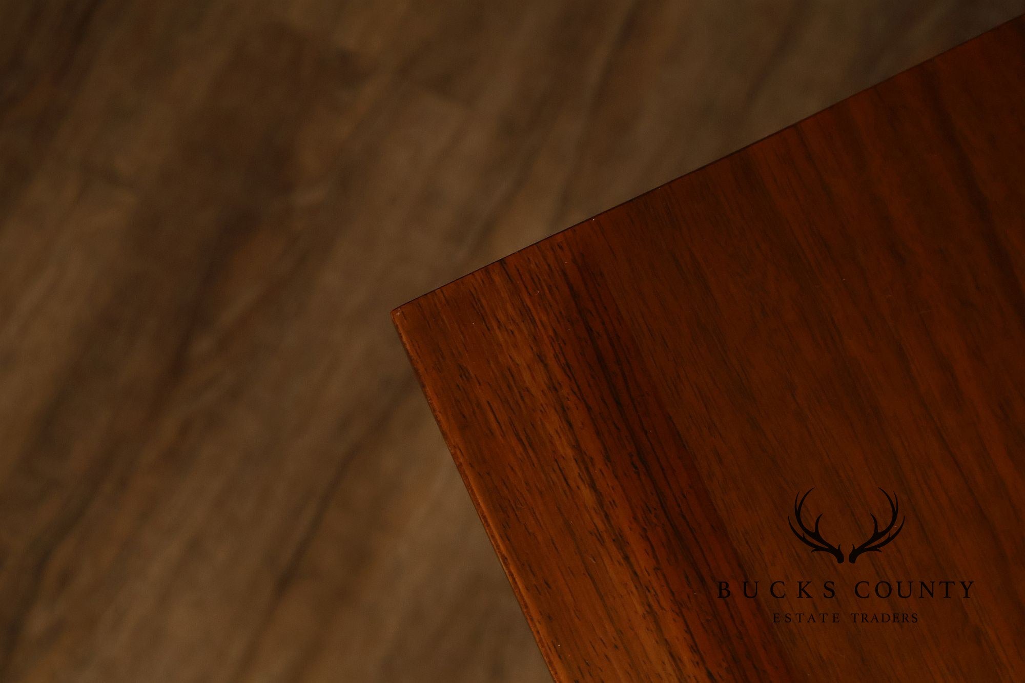 Mid Century Modern Walnut Dining Table With Leaf