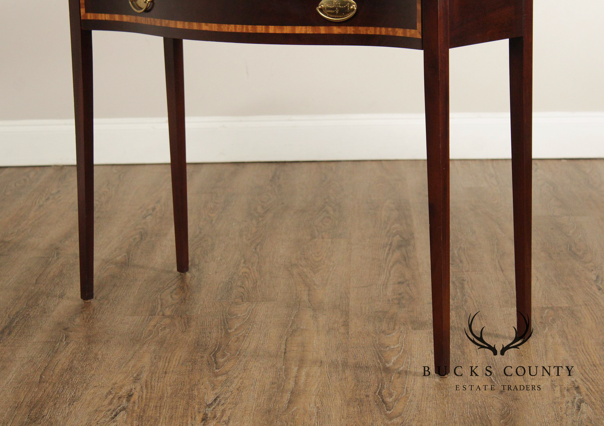 Federal Style Inlaid Mahogany Narrow Console Table