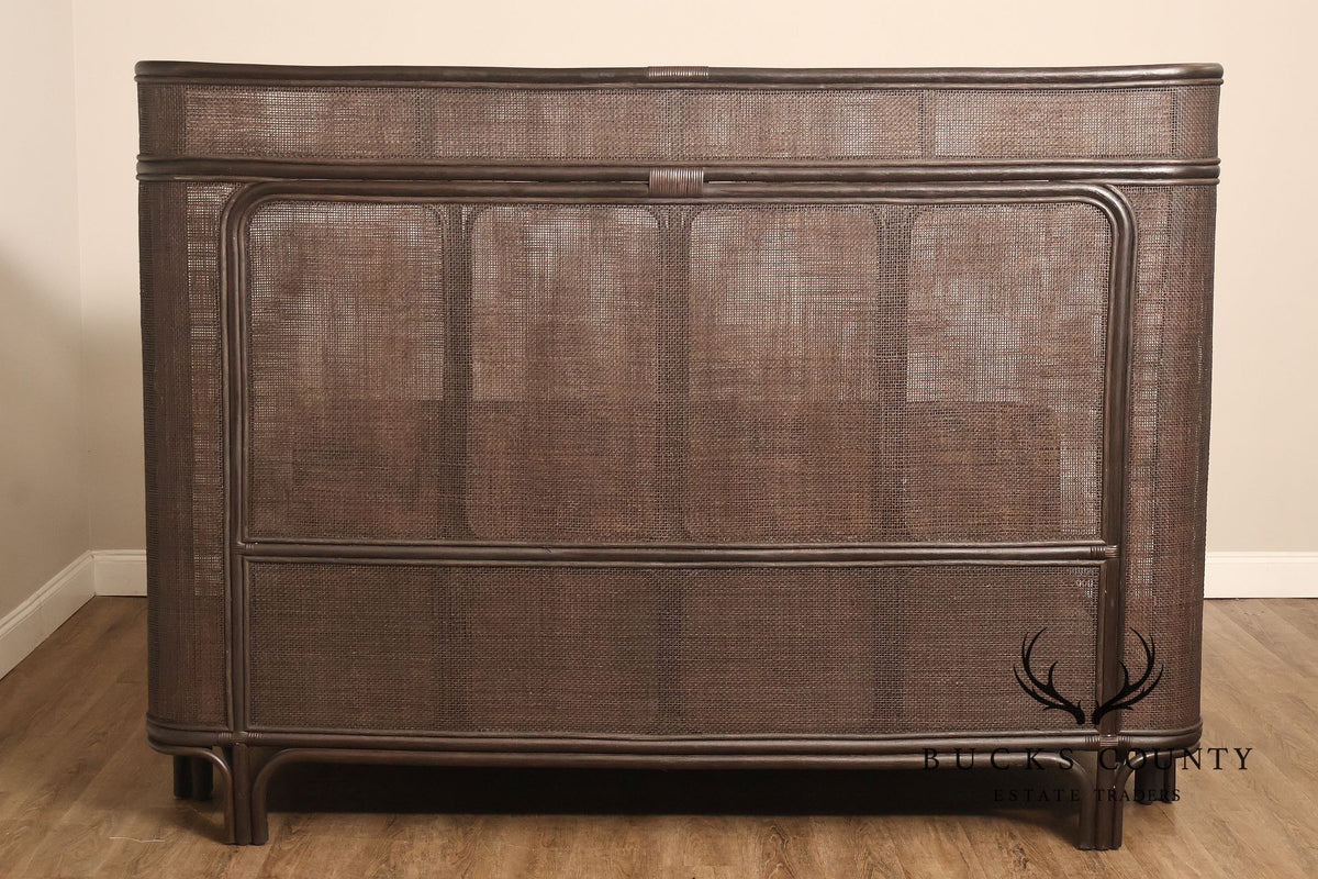 Arhaus Maya King Size Faux Bamboo And Cane Bed