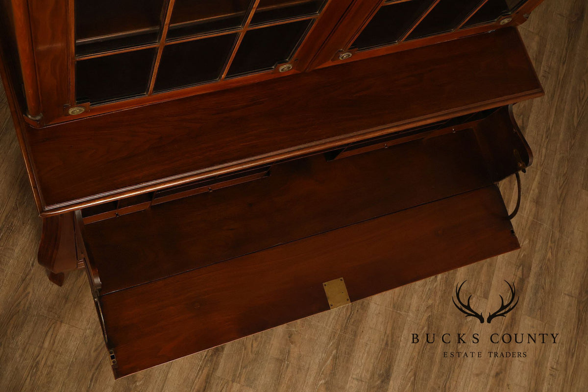 Federal Style Mahogany Secretary Bookcase With Drop Front Desk