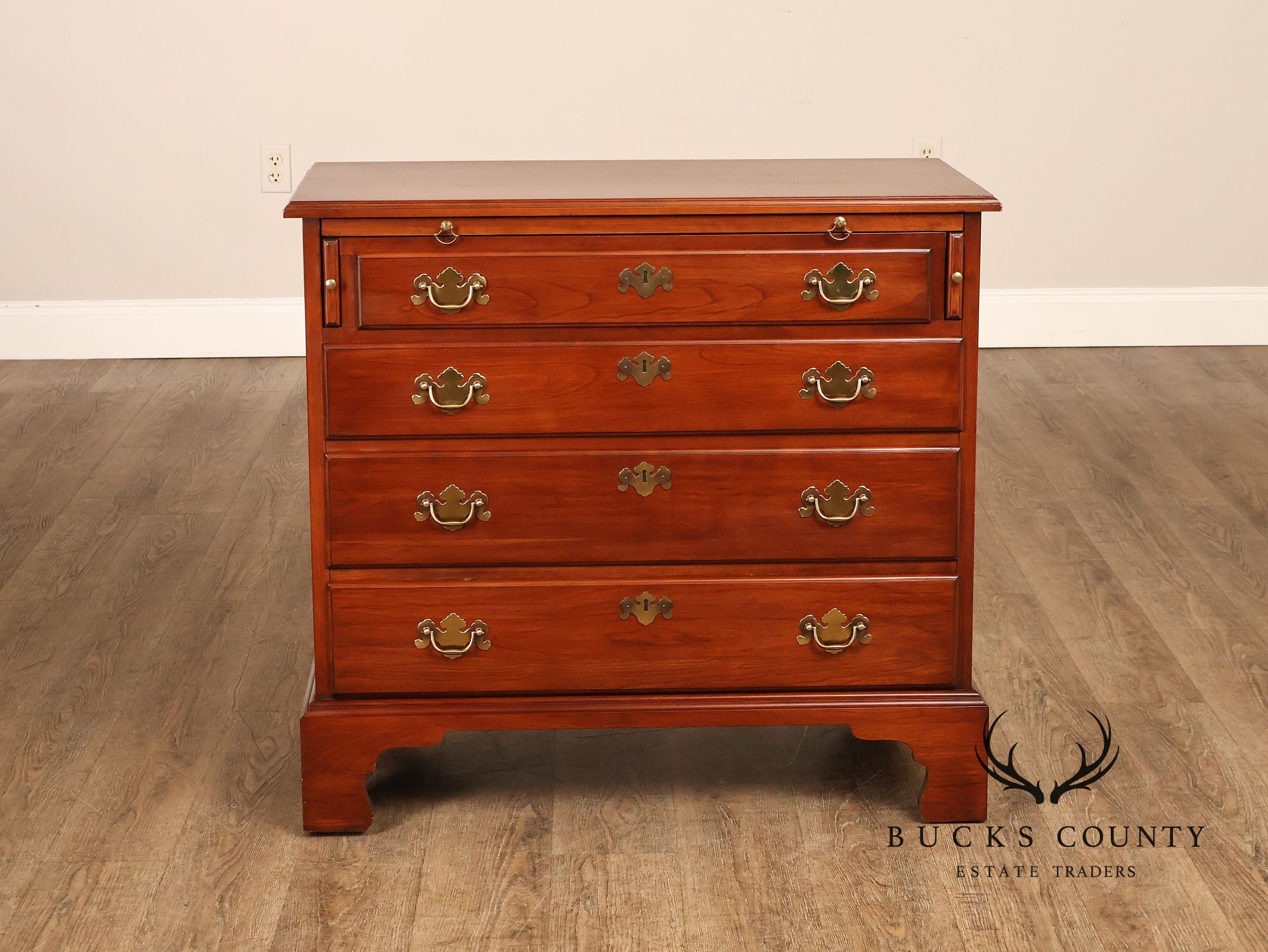 Henkel Harris Chippendale Style Cherry Bachelor's Chest