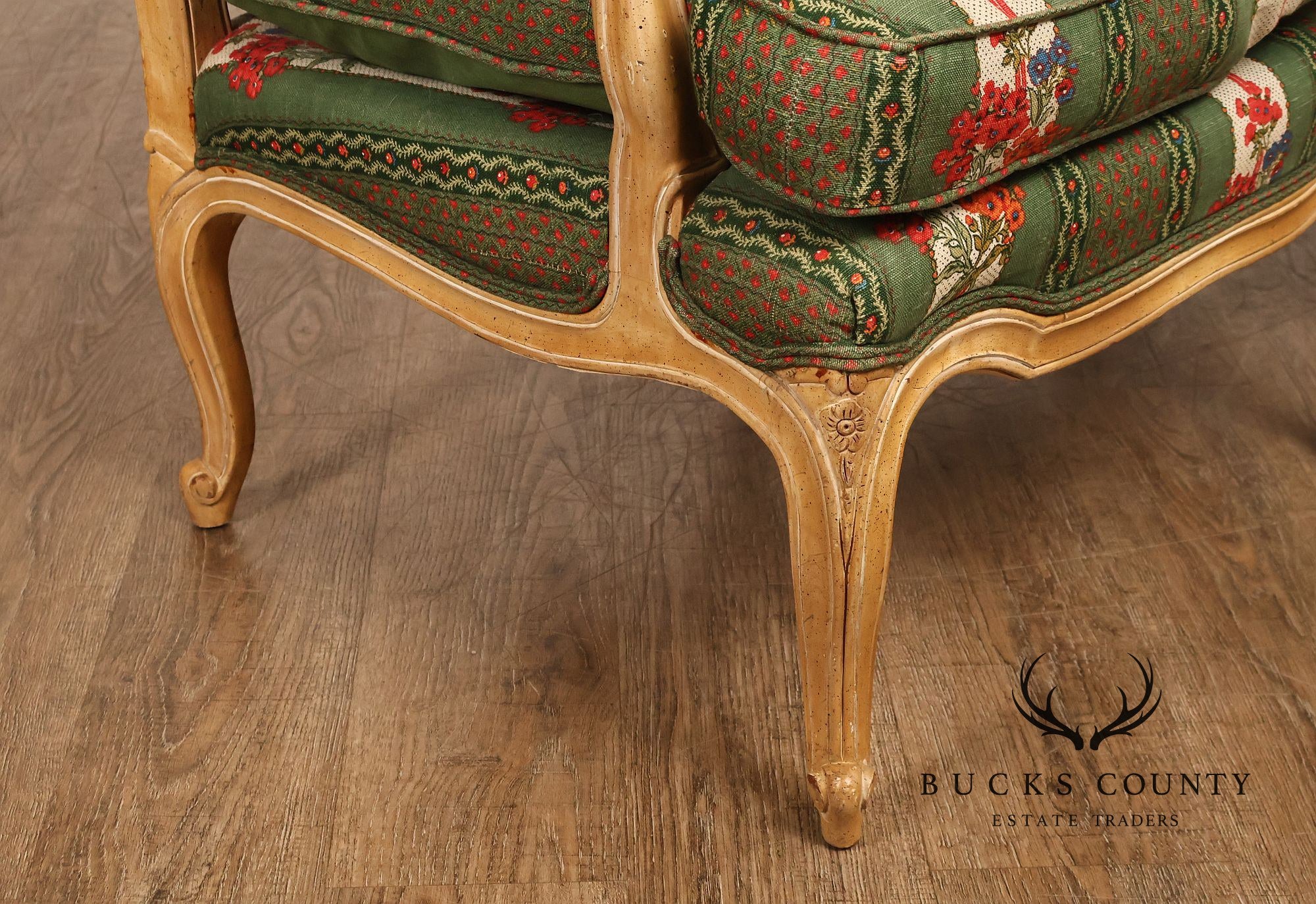 Kindel French Louis XV Style Painted Settee