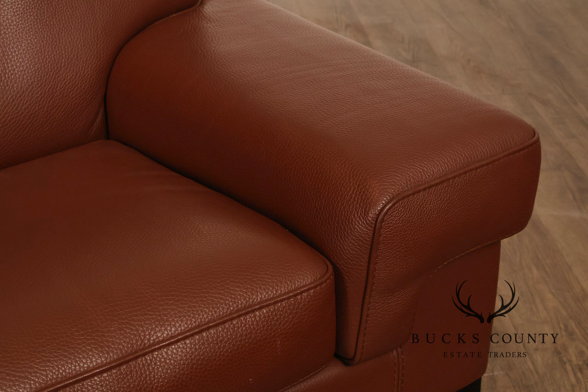 Formenti Pair of Italian Leather Lounge Chairs