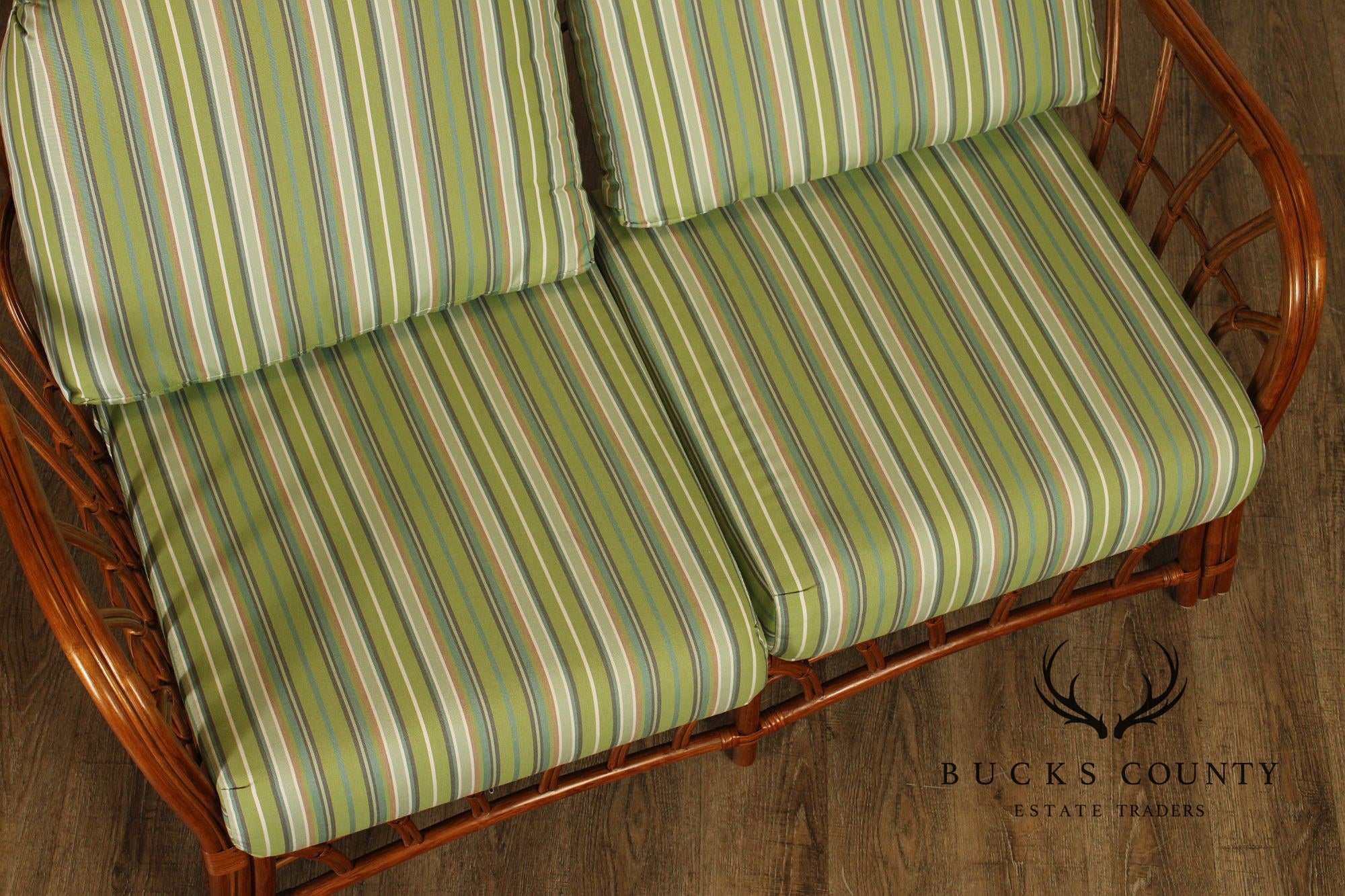 South Sea 'New Kauai' Rattan Loveseat With Sunbrella Cushions