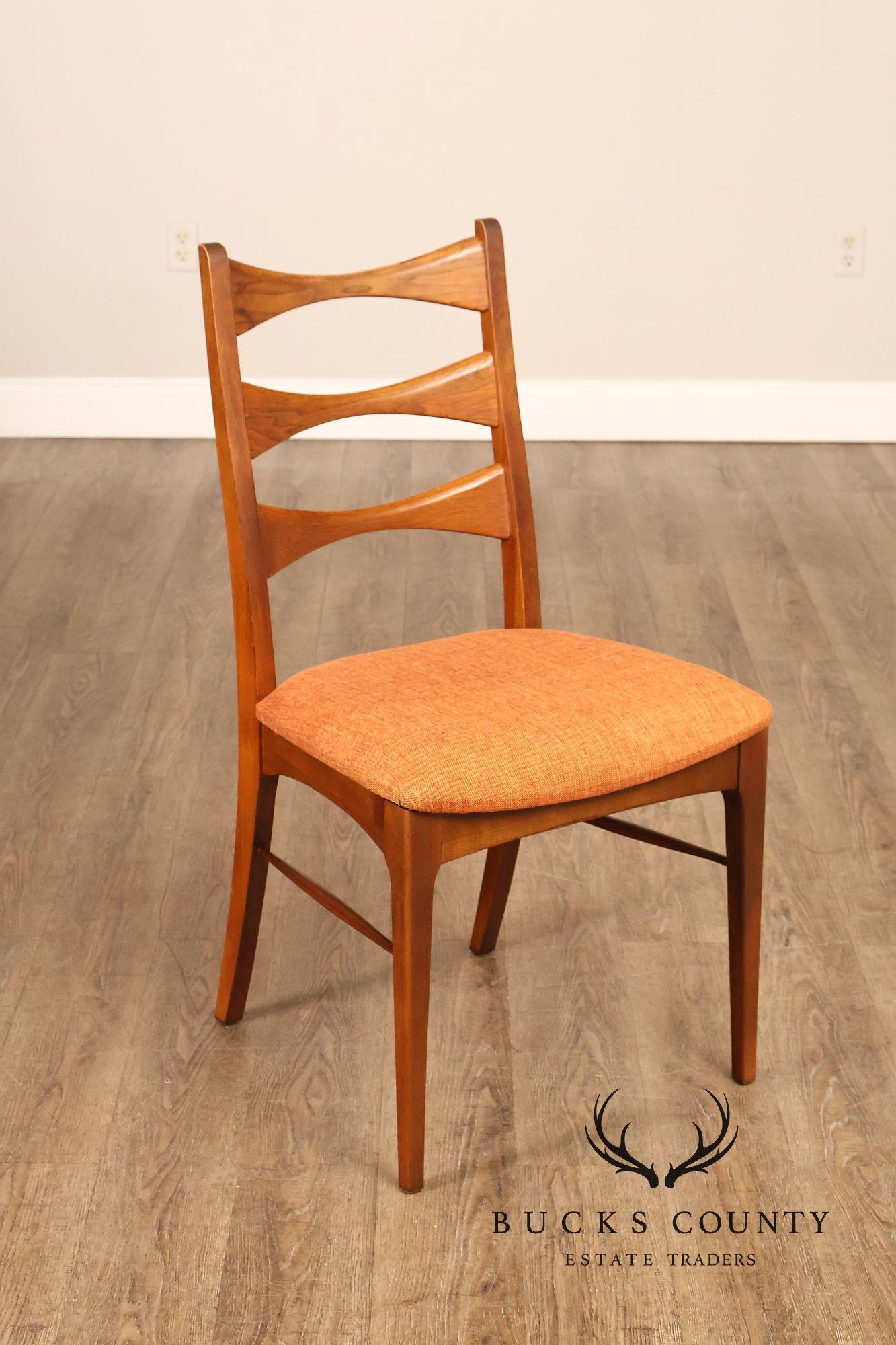 Lane Rhythm Mid Century Modern Set Of Six Walnut Dining Chairs