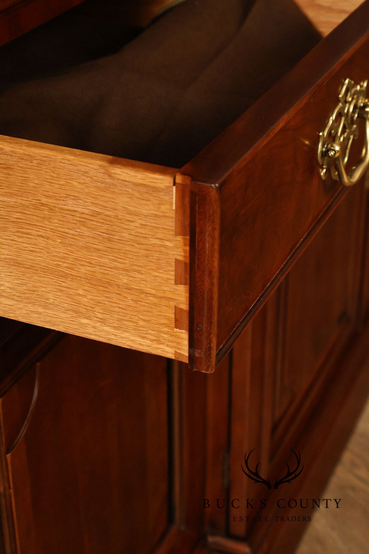 Statton Trutype Americana Cherry Breakfront China Cabinet
