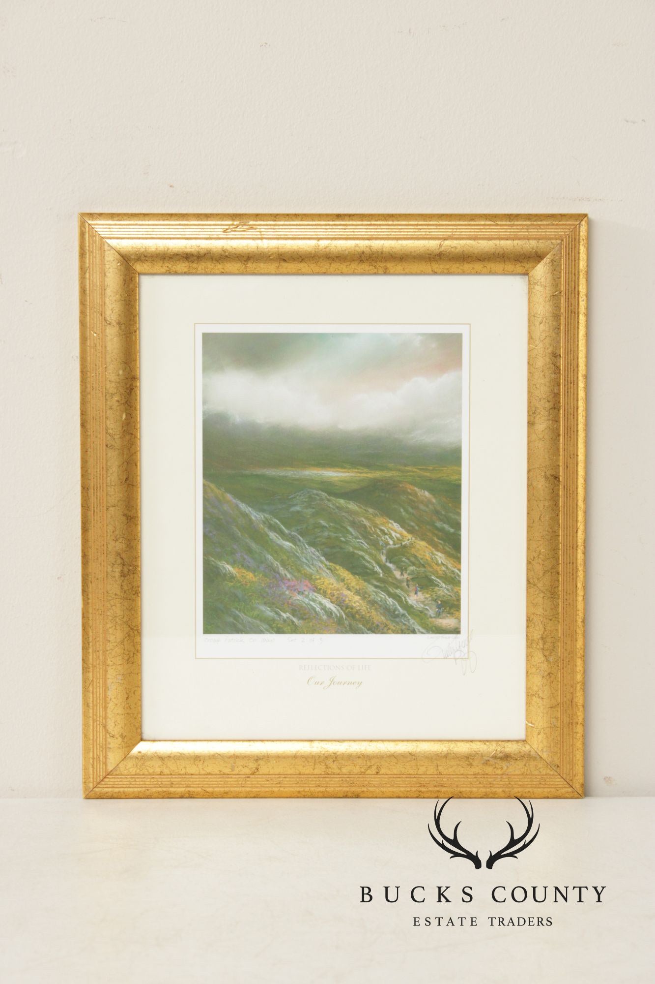 Philip Gray Impressionist Style LandHand Signed Print, 'Croagh Patrick, Co. Mayo'