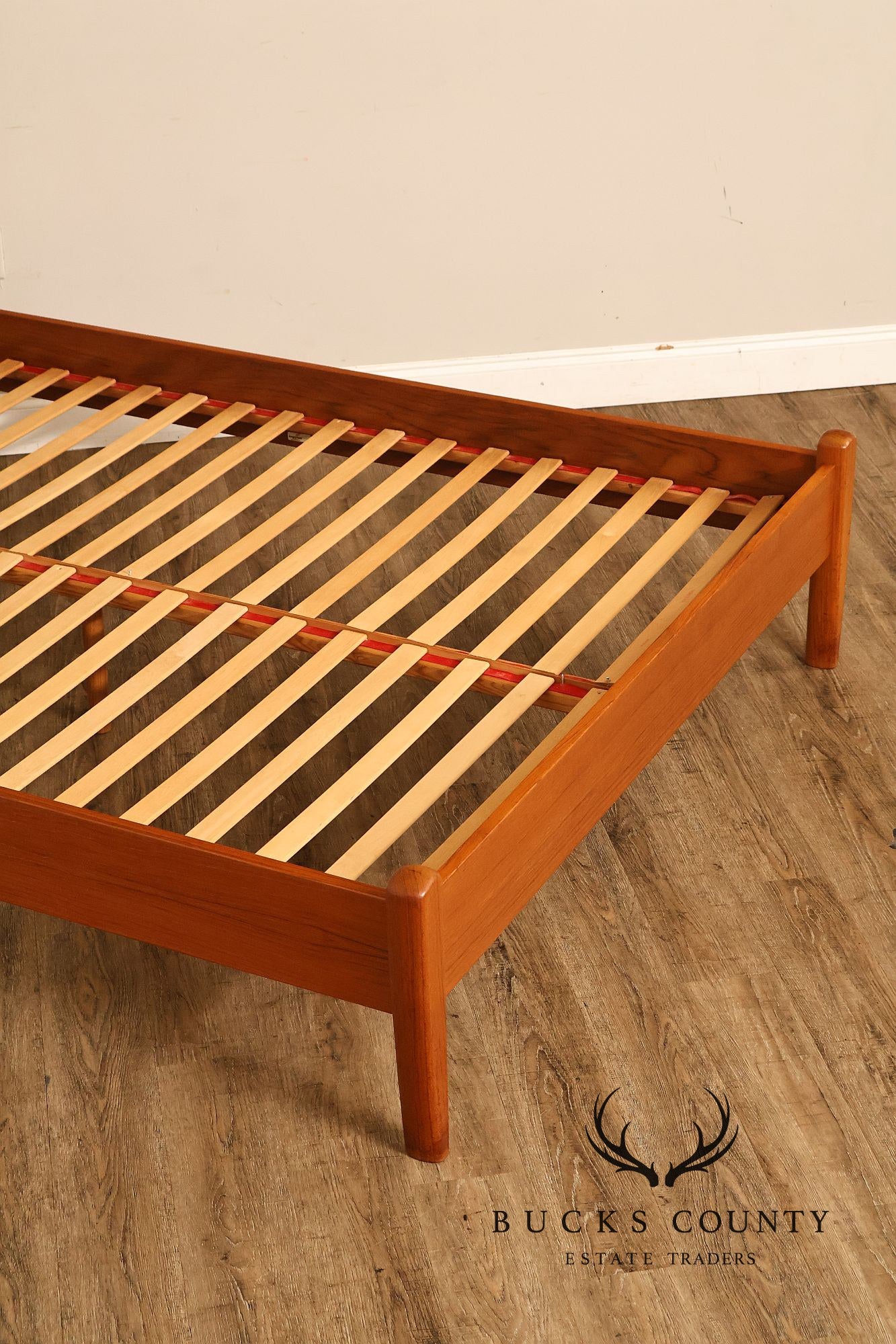 Jespersen Danish Modern Teak Queen Bed Frame