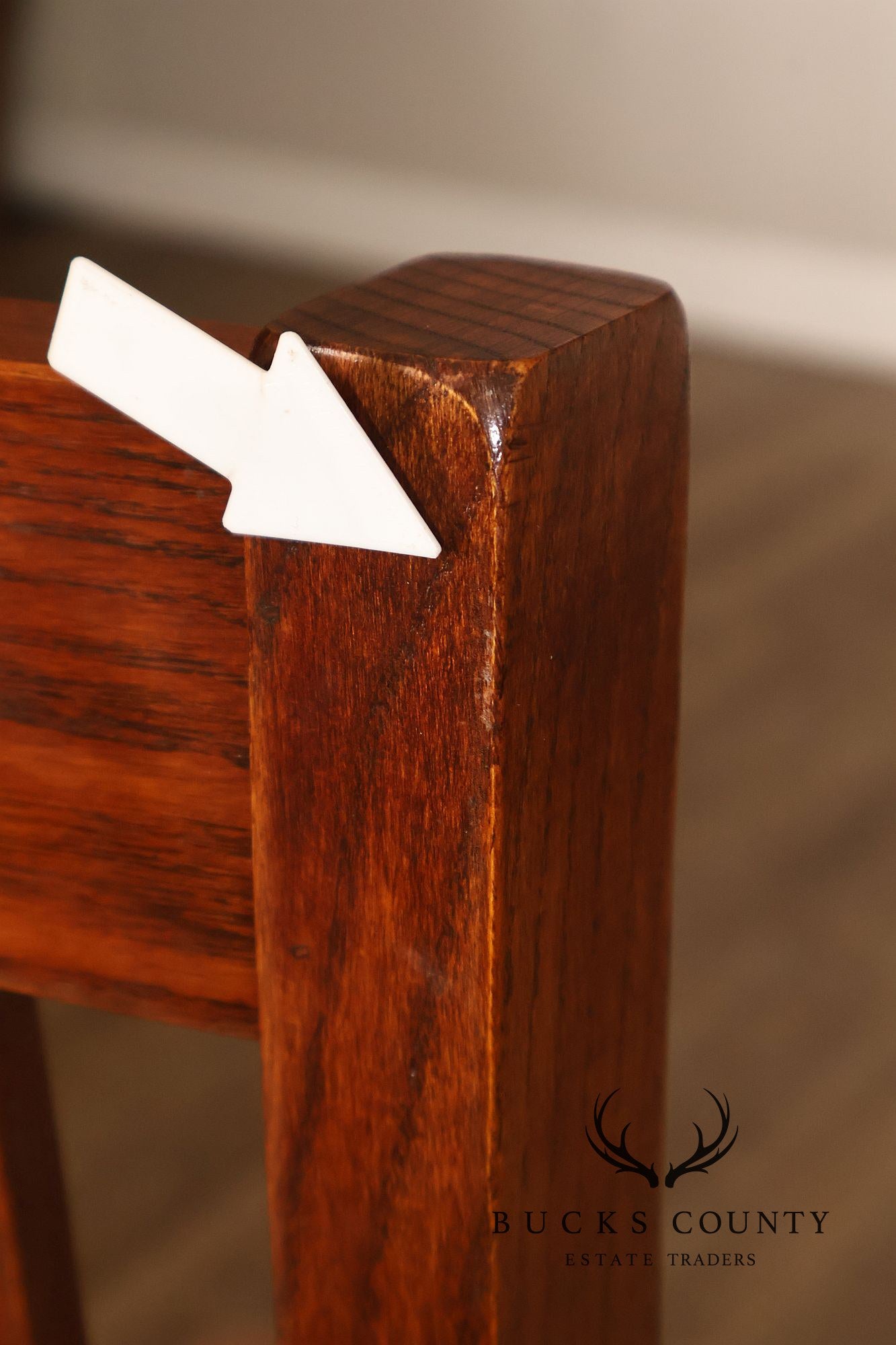 Nichols & Stone Mission Oak Style Set Of Eight Dining Chairs