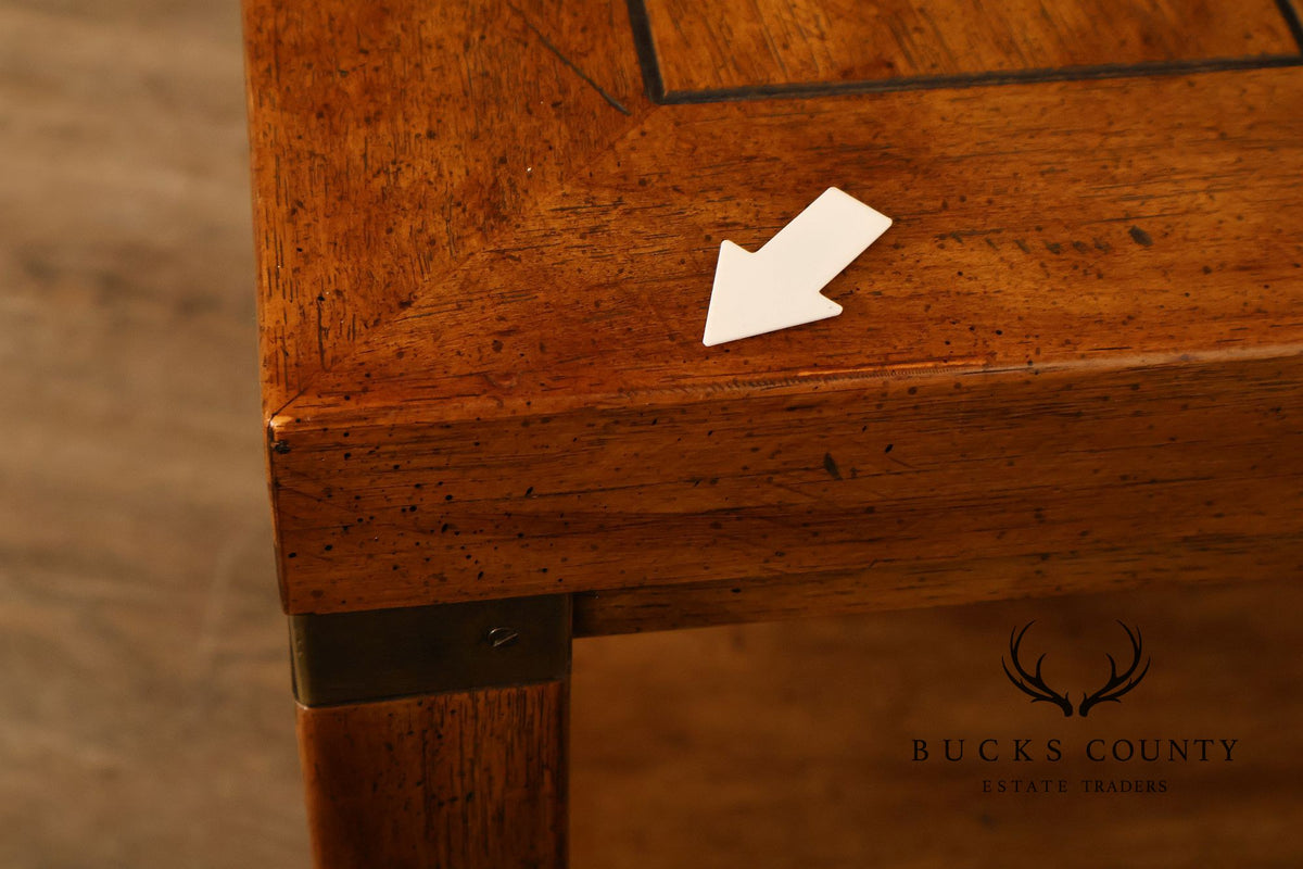 Drexel Heritage Campaign Style End Table