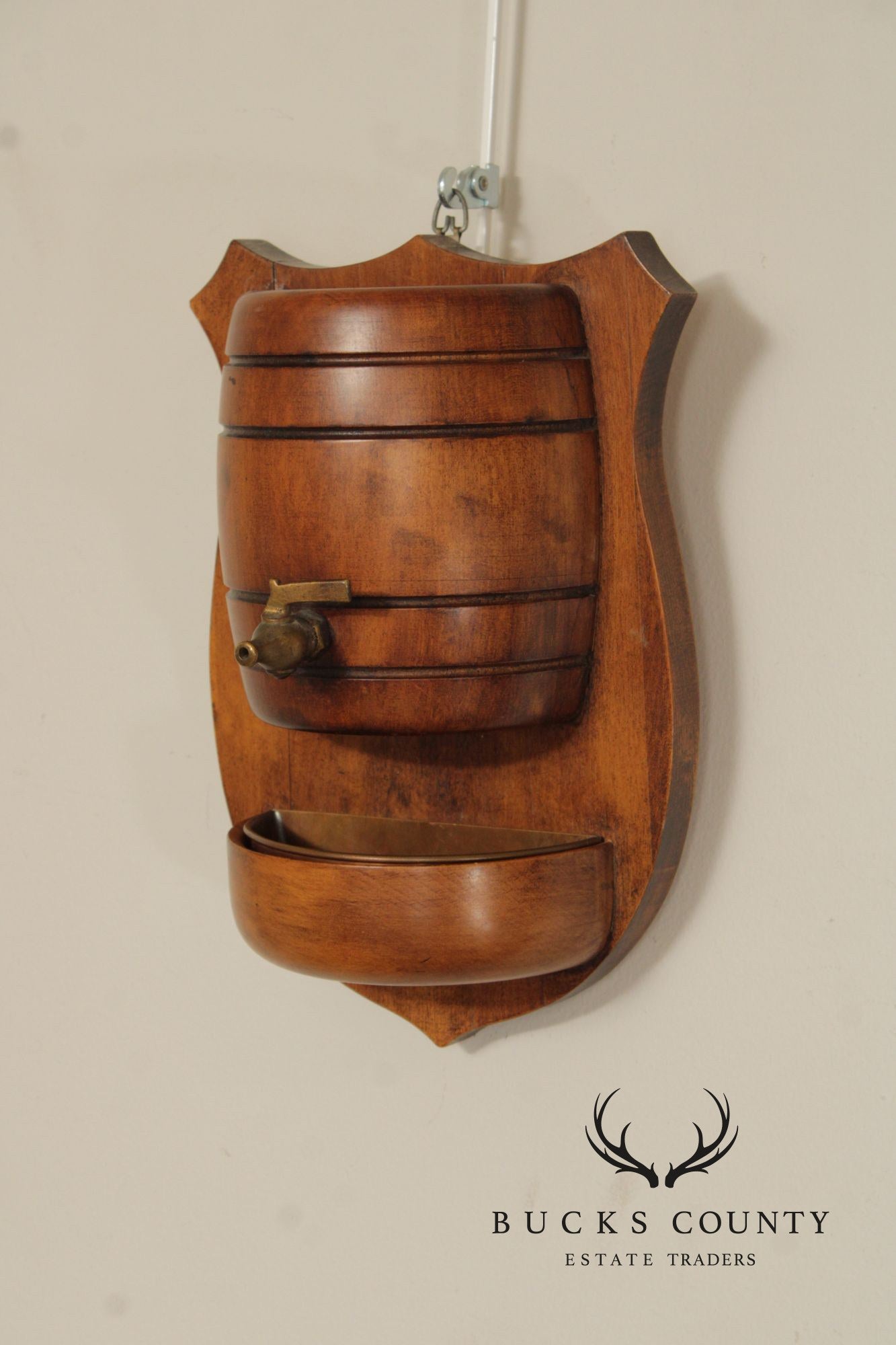 Pair Of Vintage Italian Wall Mounted Miniature Barrel Drink Sconces