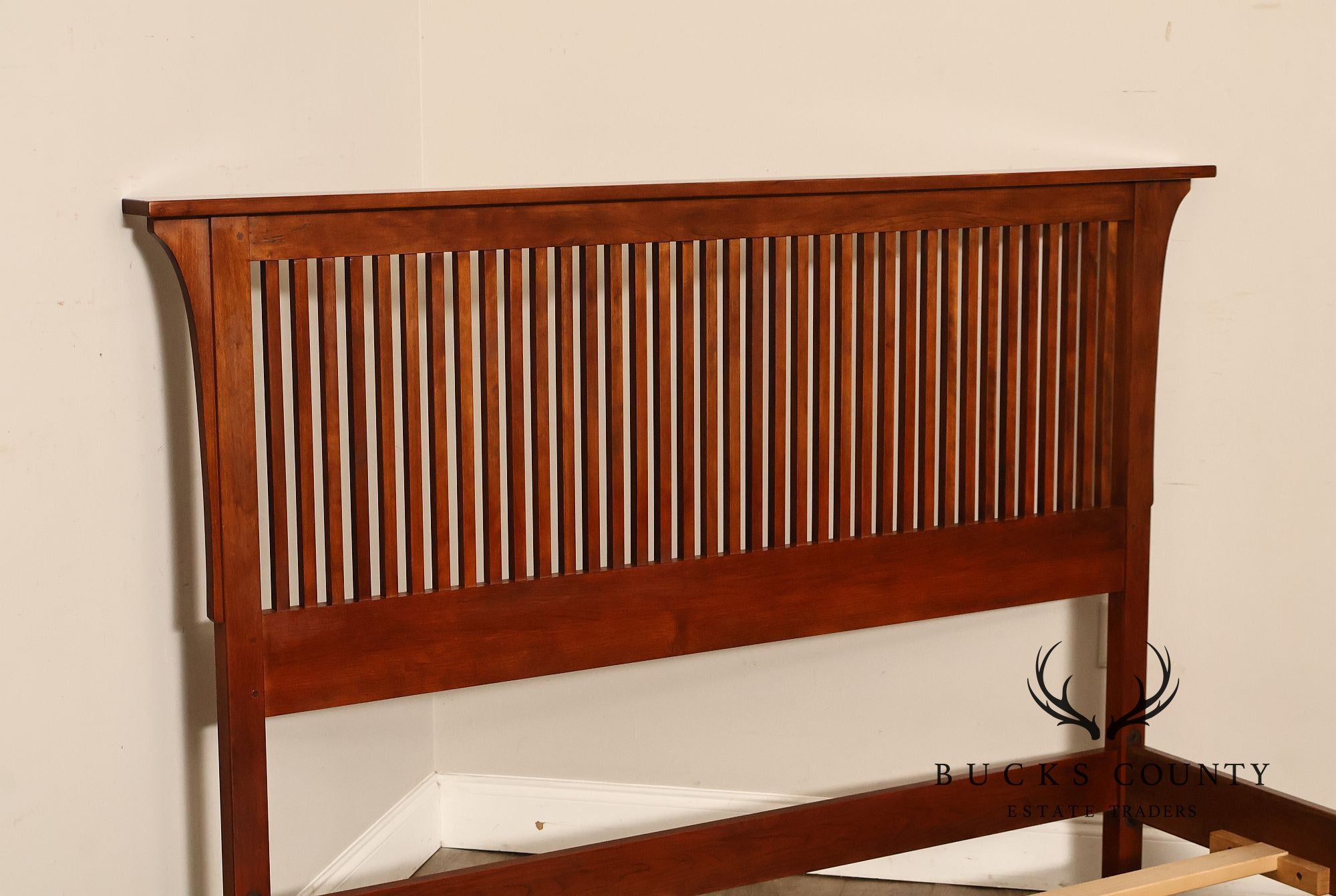 Stickley Mission Collection Queen Size Cherry Spindle Bed