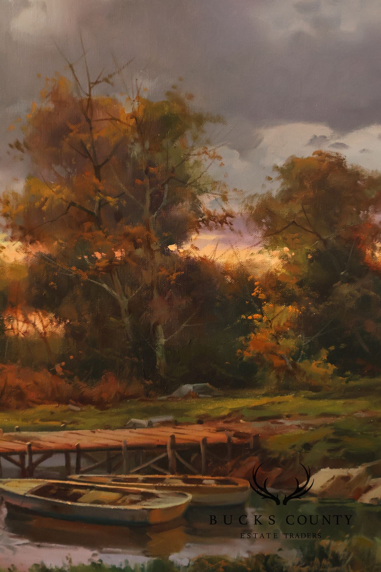 Salvador Caballero Tarde De Pesca Landscape Oil Painting