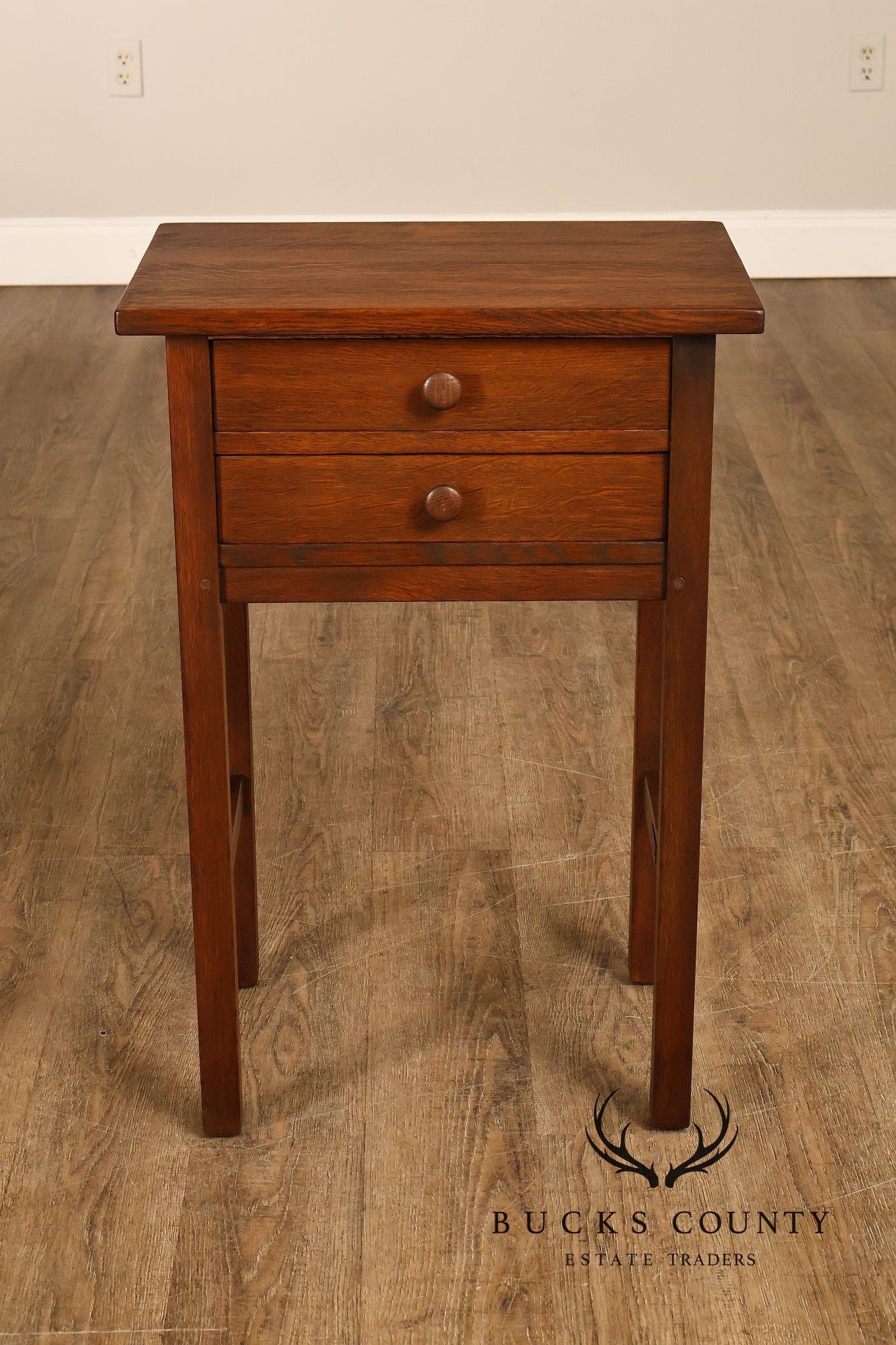 L & JG Stickley Antique Mission Oak Nightstand #642