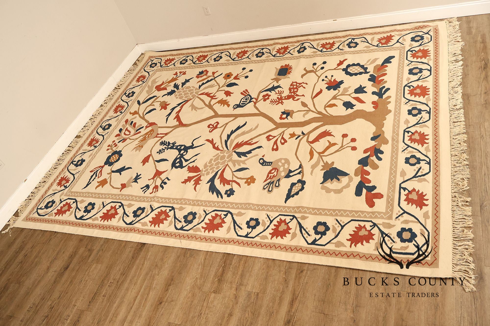 Capel Folk Art Style Tree of Life Area Rug