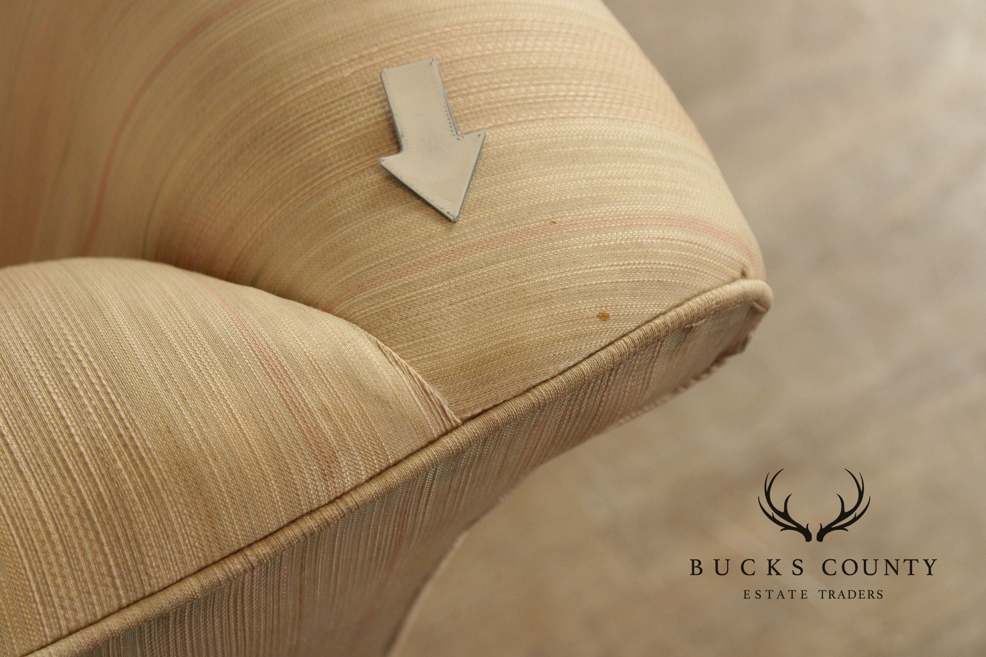 Hickory Chair Chippendale Style Mahogany Camelback Sofa