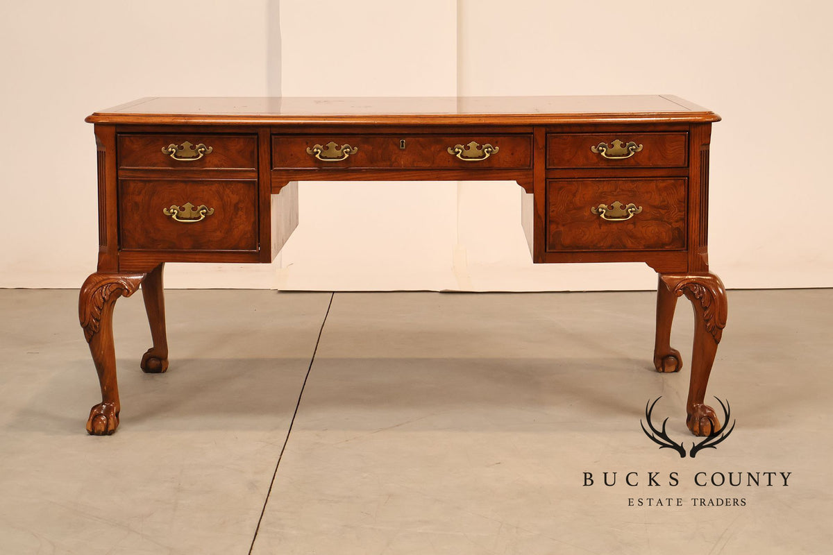 Hekman Georgian Style Oak Writing Desk
