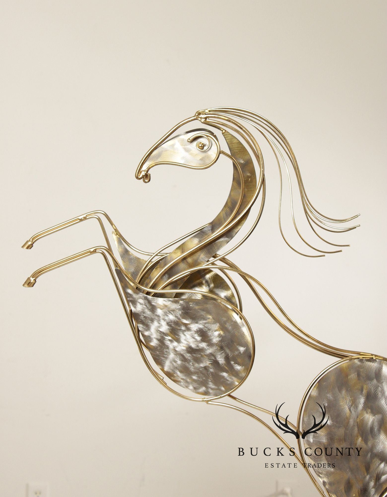 Curtis Jere Post Modern Rearing Horse Sculpture