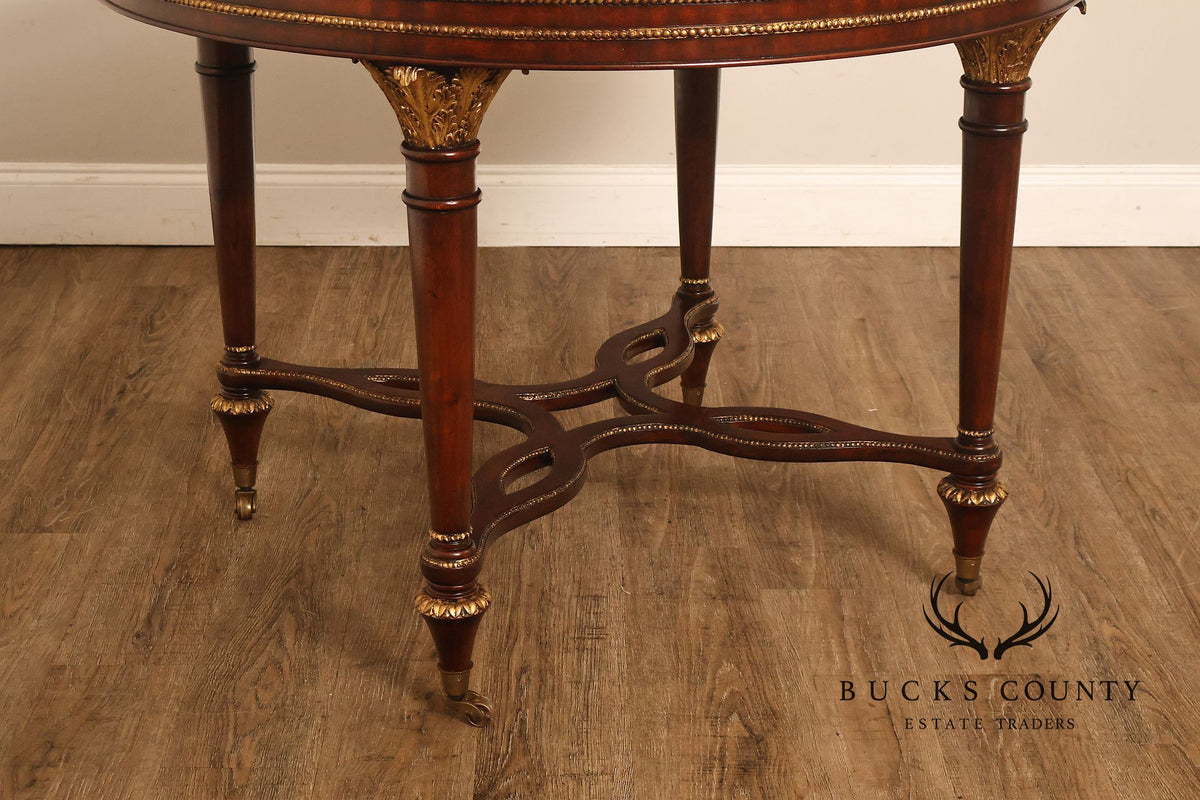 Italian Regency Style Mahogany Center Table