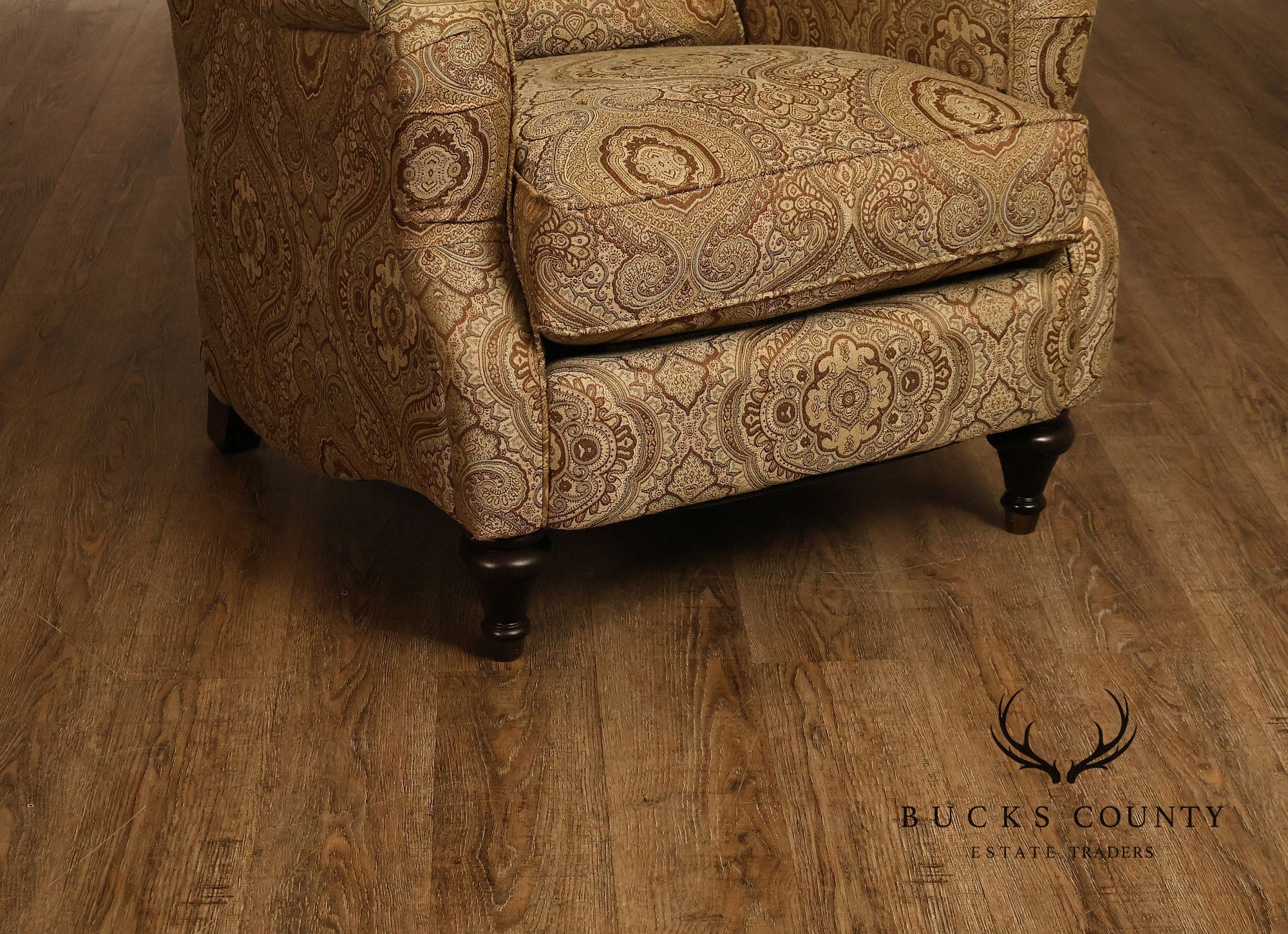 Bassett Traditional Style Upholstered Lounge Chair