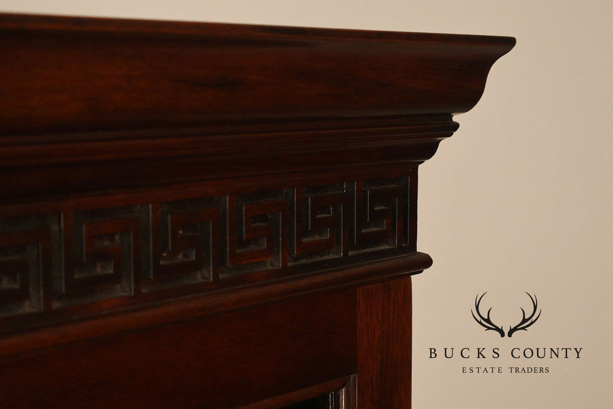 Stickley Georgian Style Mahogany Bookcase Breakfront