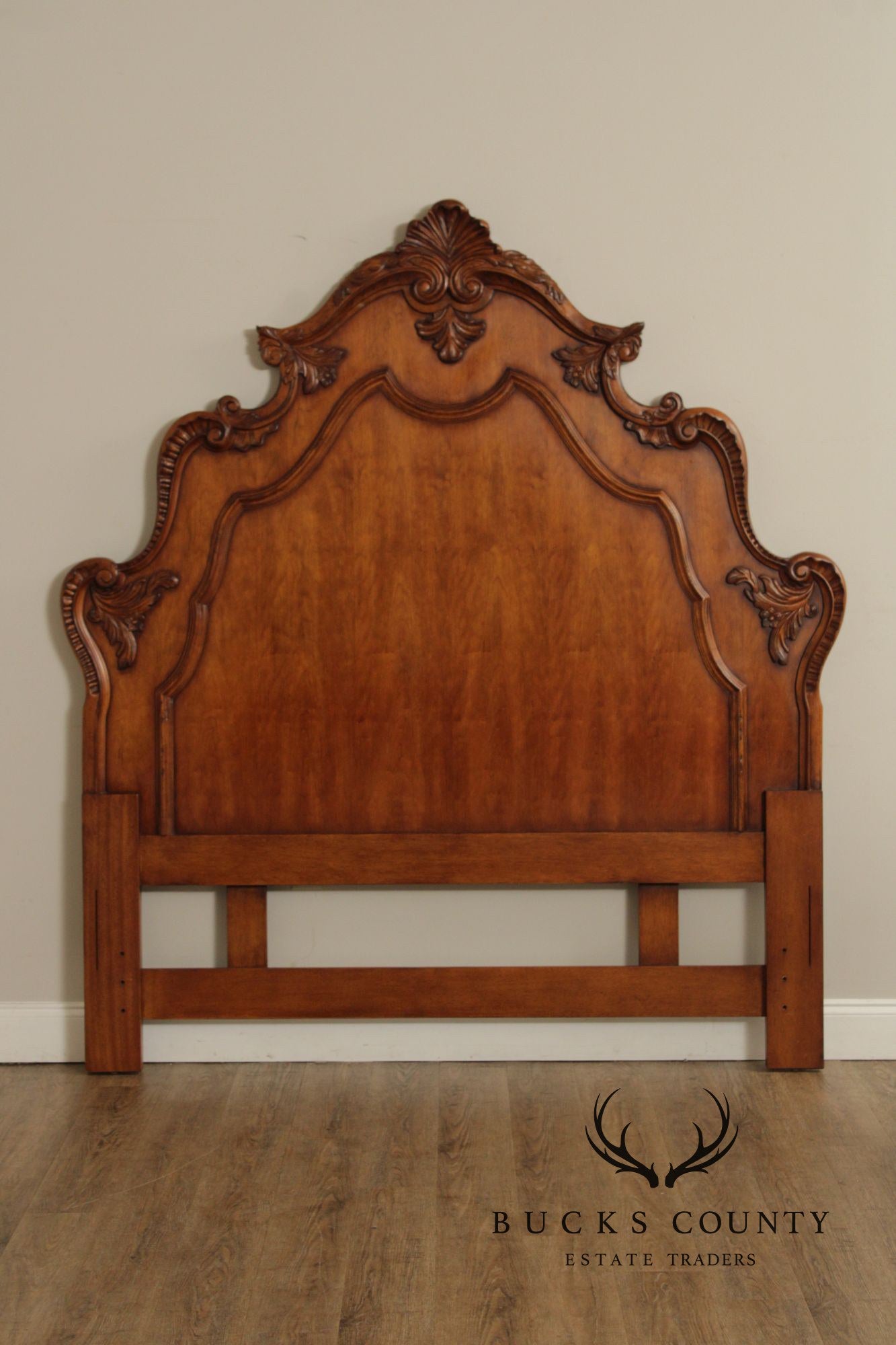 Century Furniture French Style Coeur de France Cherry Queen Headboard