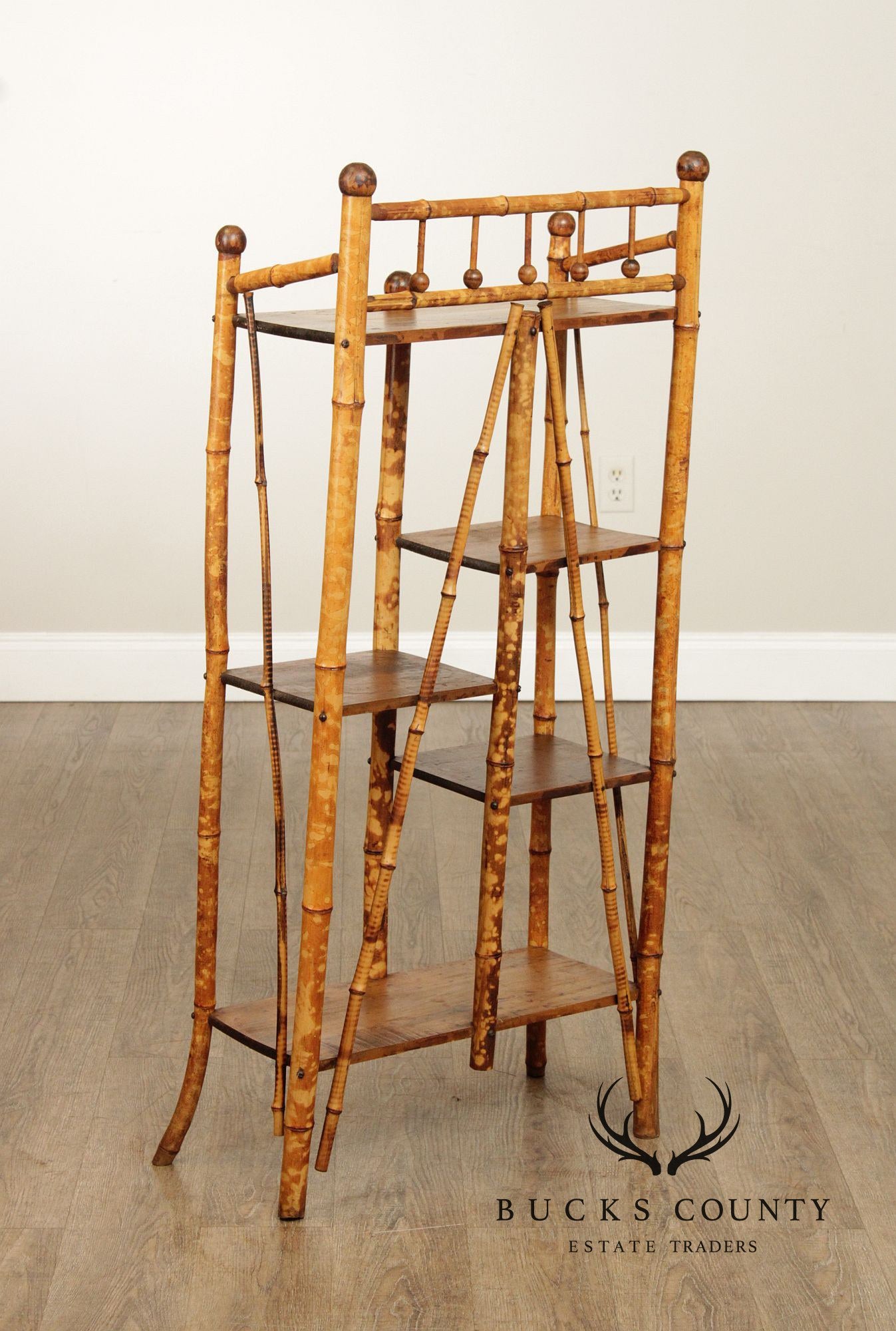 Antique Aesthetic Movement Bamboo Etagere