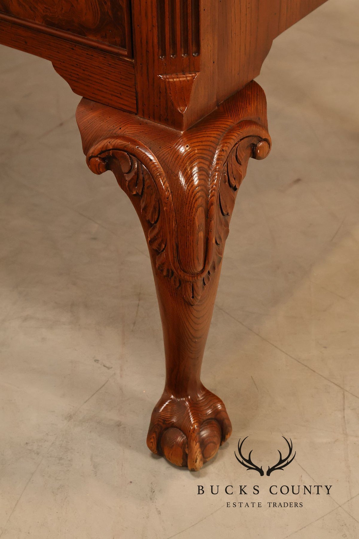 Hekman Georgian Style Oak Writing Desk