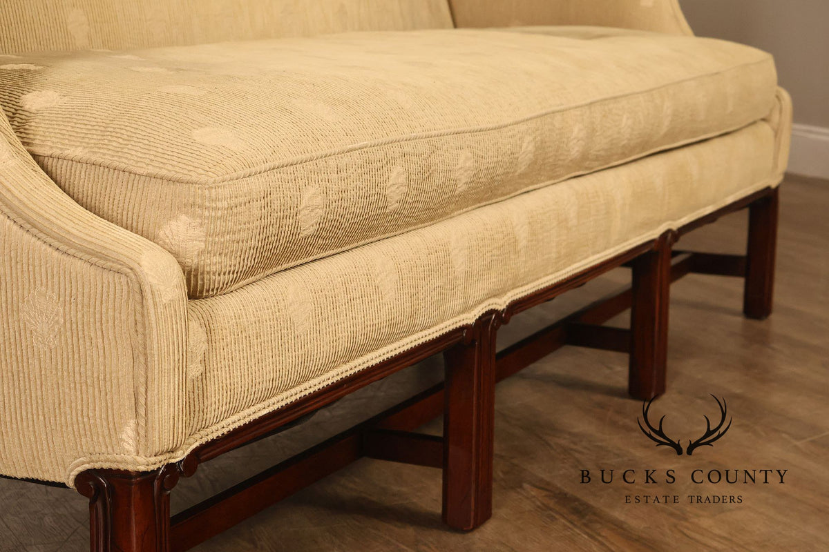 Chippendale Style Mahogany Frame Sofa