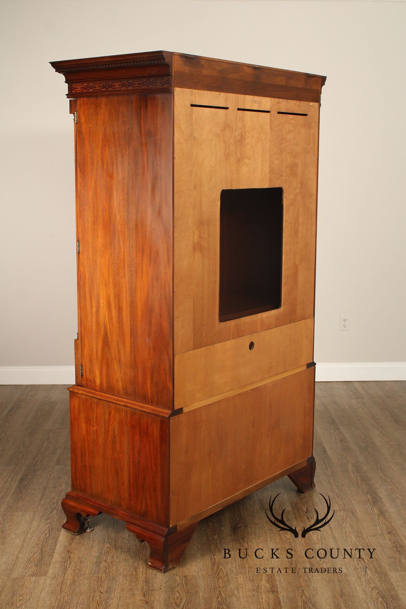 Henkel Harris Mahogany Entertainment Armoire