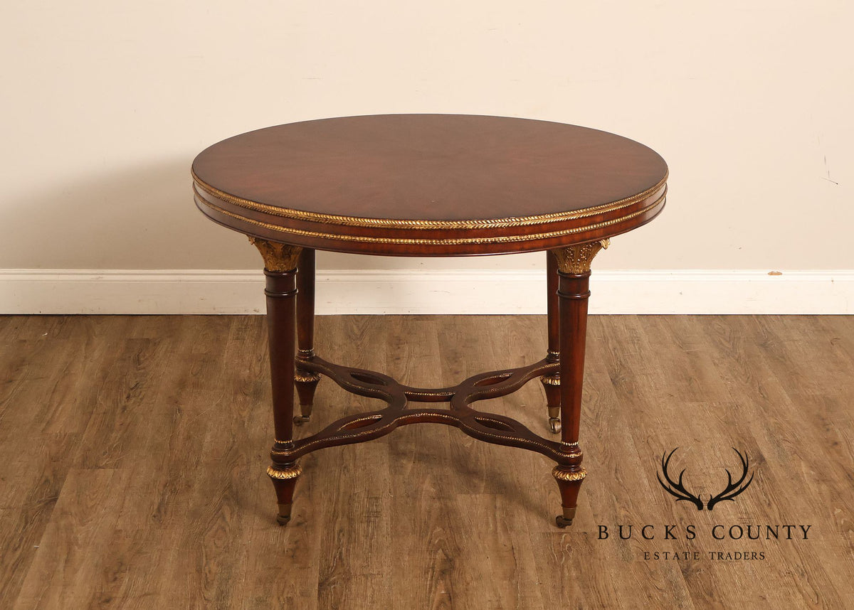 Italian Regency Style Mahogany Center Table