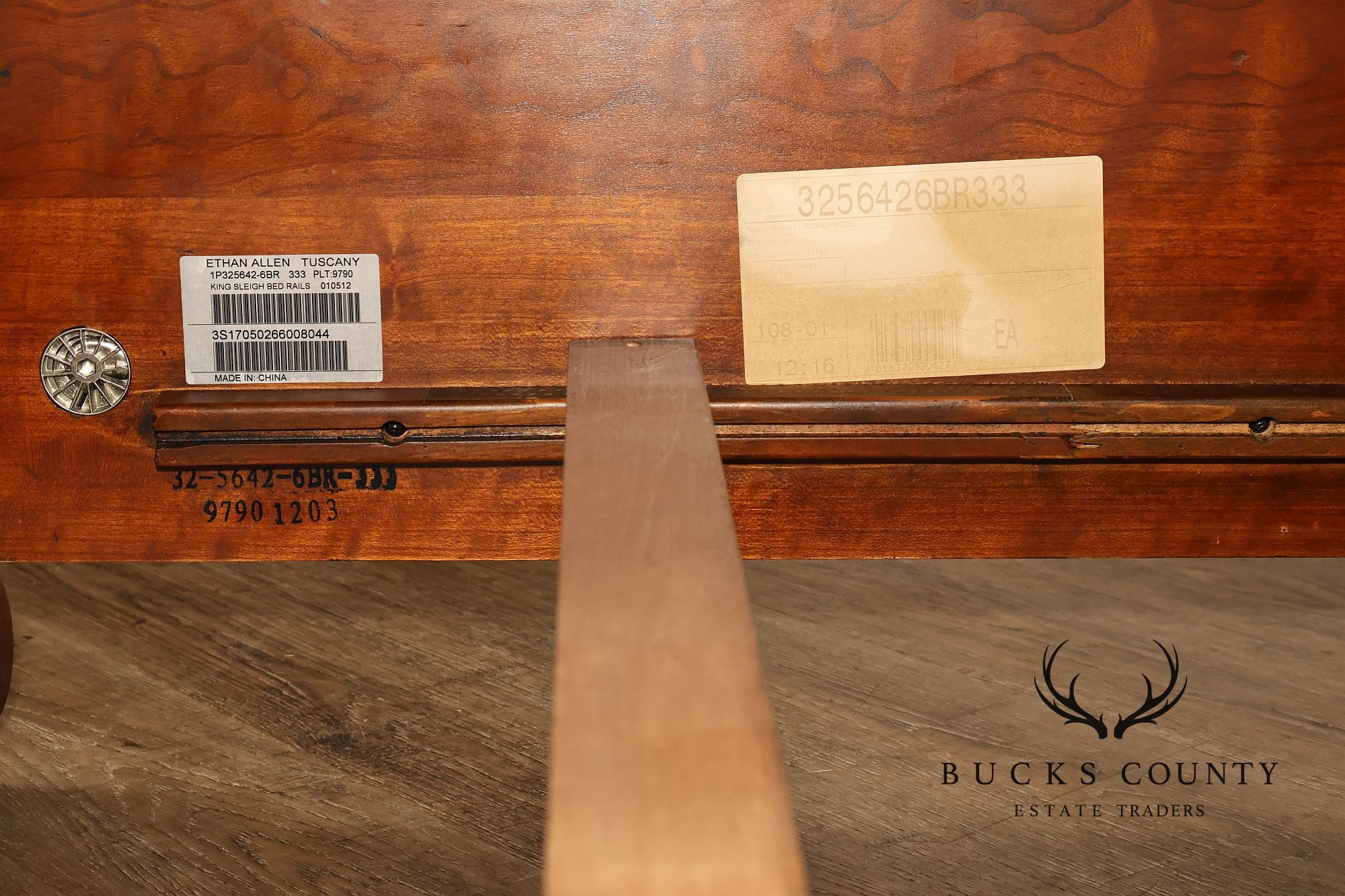 Ethan Allen Tuscany Collection King Size Sleigh Bed