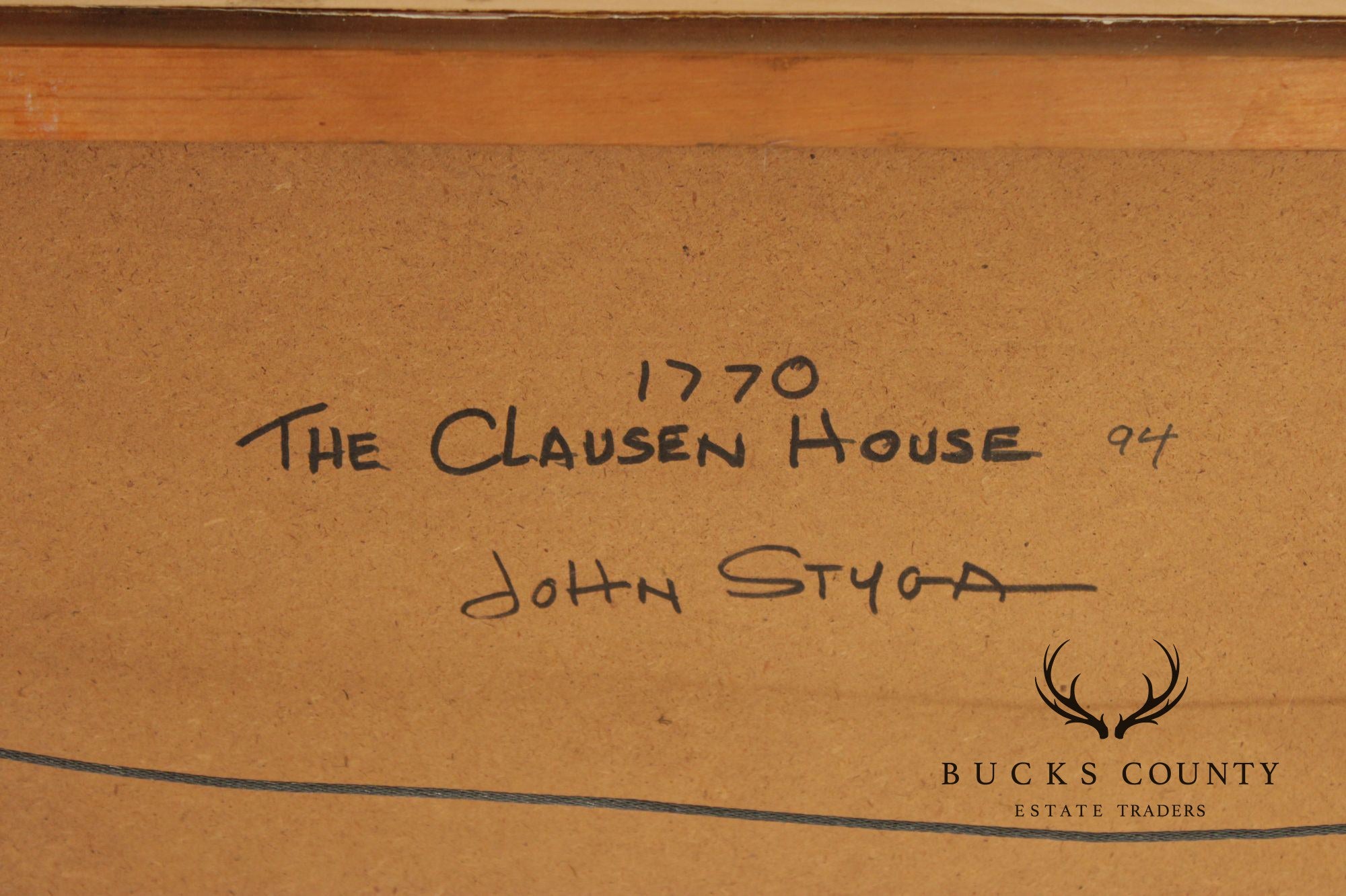 John Styga Oil Painting, 'The Clausen House'