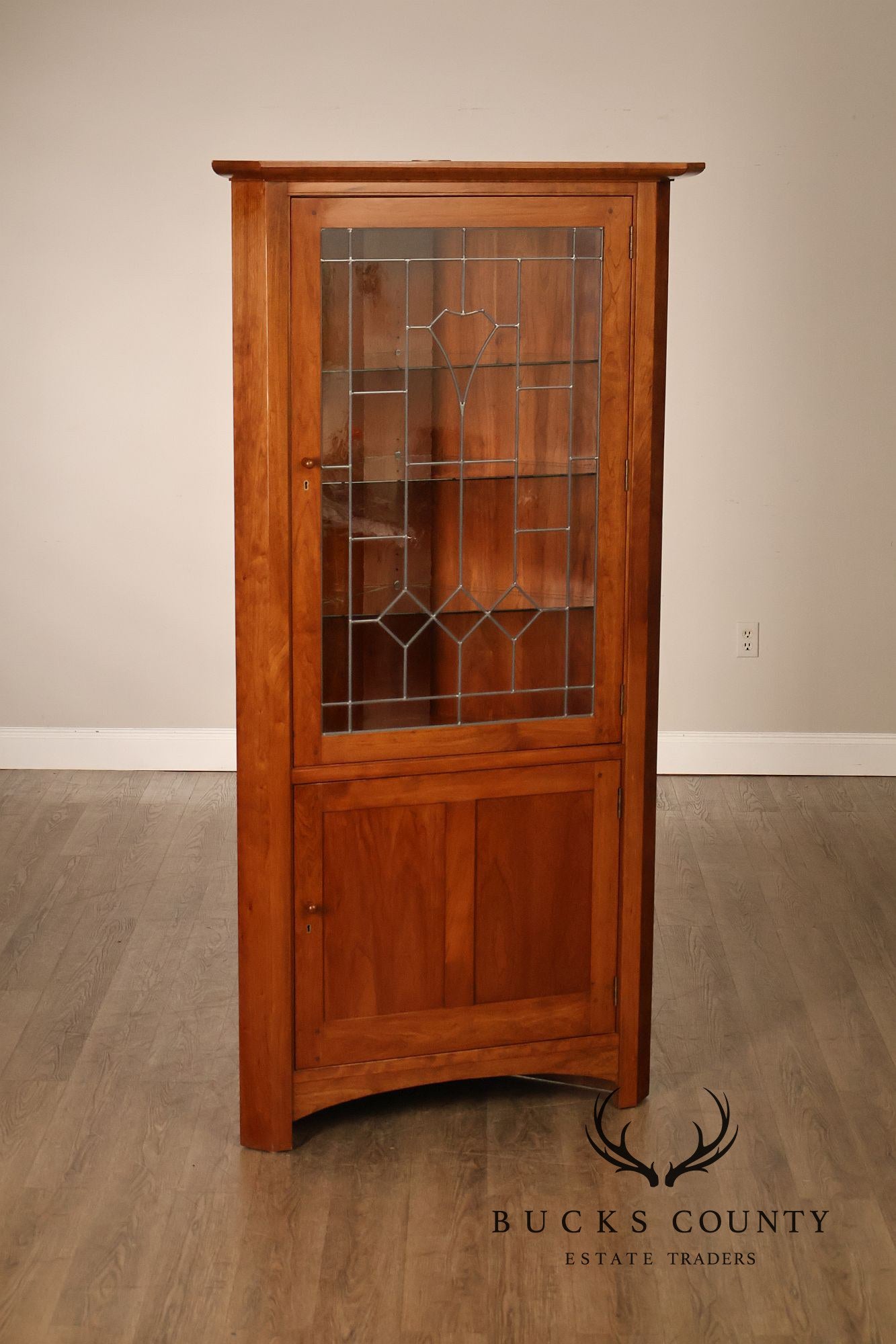 Stickley Mission Collection Cherry Corner Cabinet
