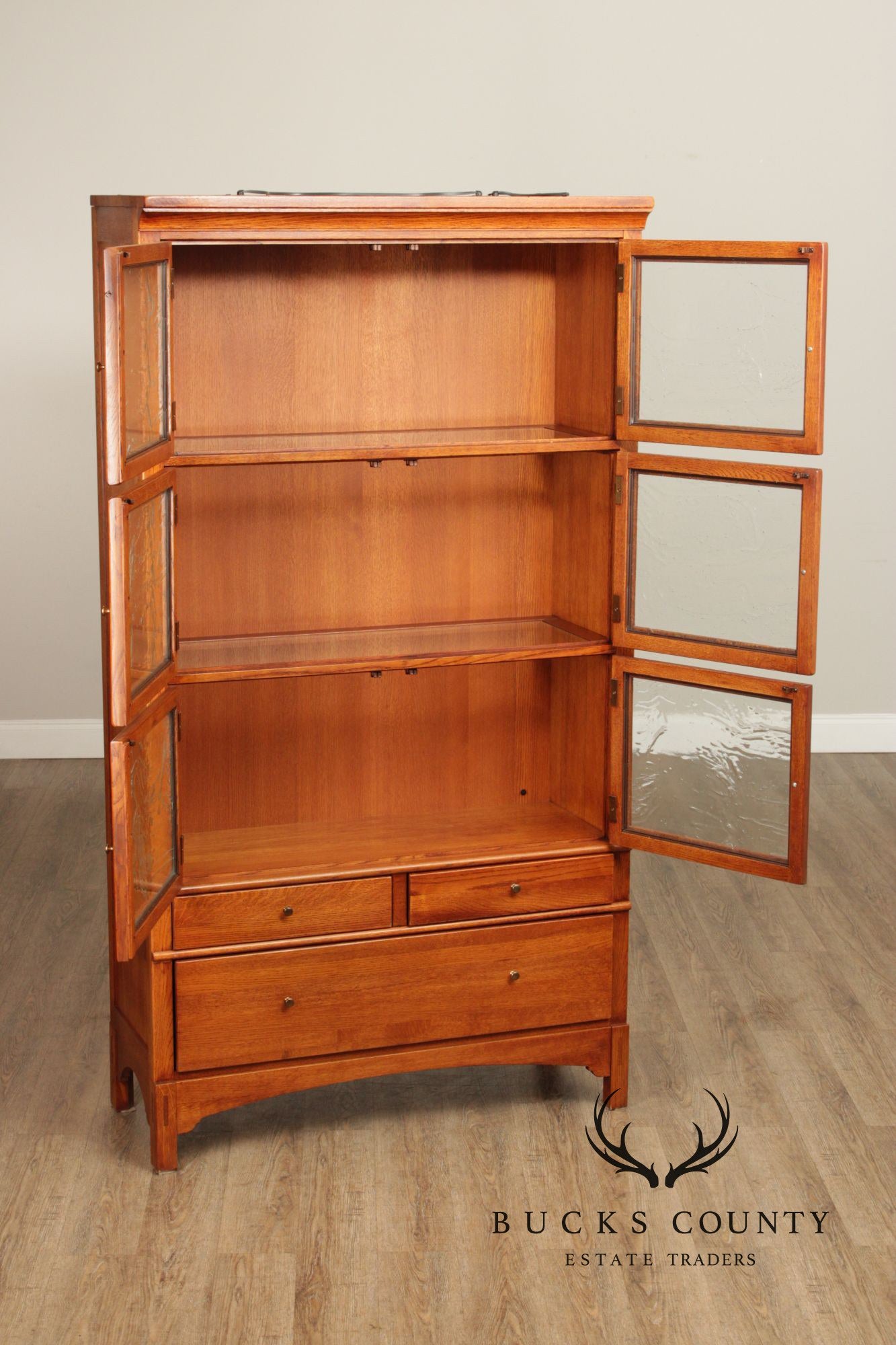 LEXINGTON BOB TIMBERLAKE ARTS AND CRAFTS COLLECTION OAK BOOKCASE DISPLAY CABINET