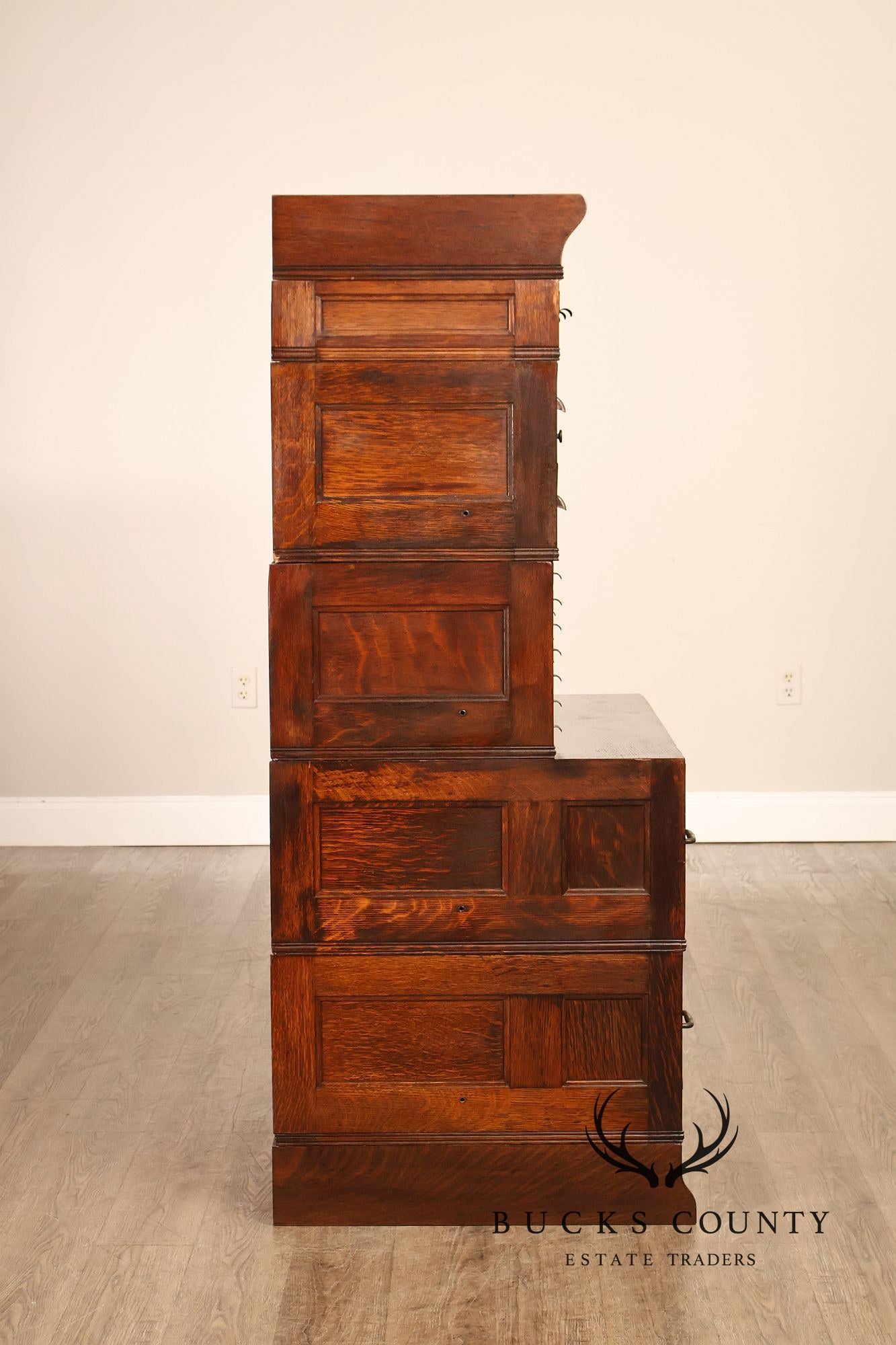 Yawman & Erbe Antique Oak Multi-Drawer File Cabinet
