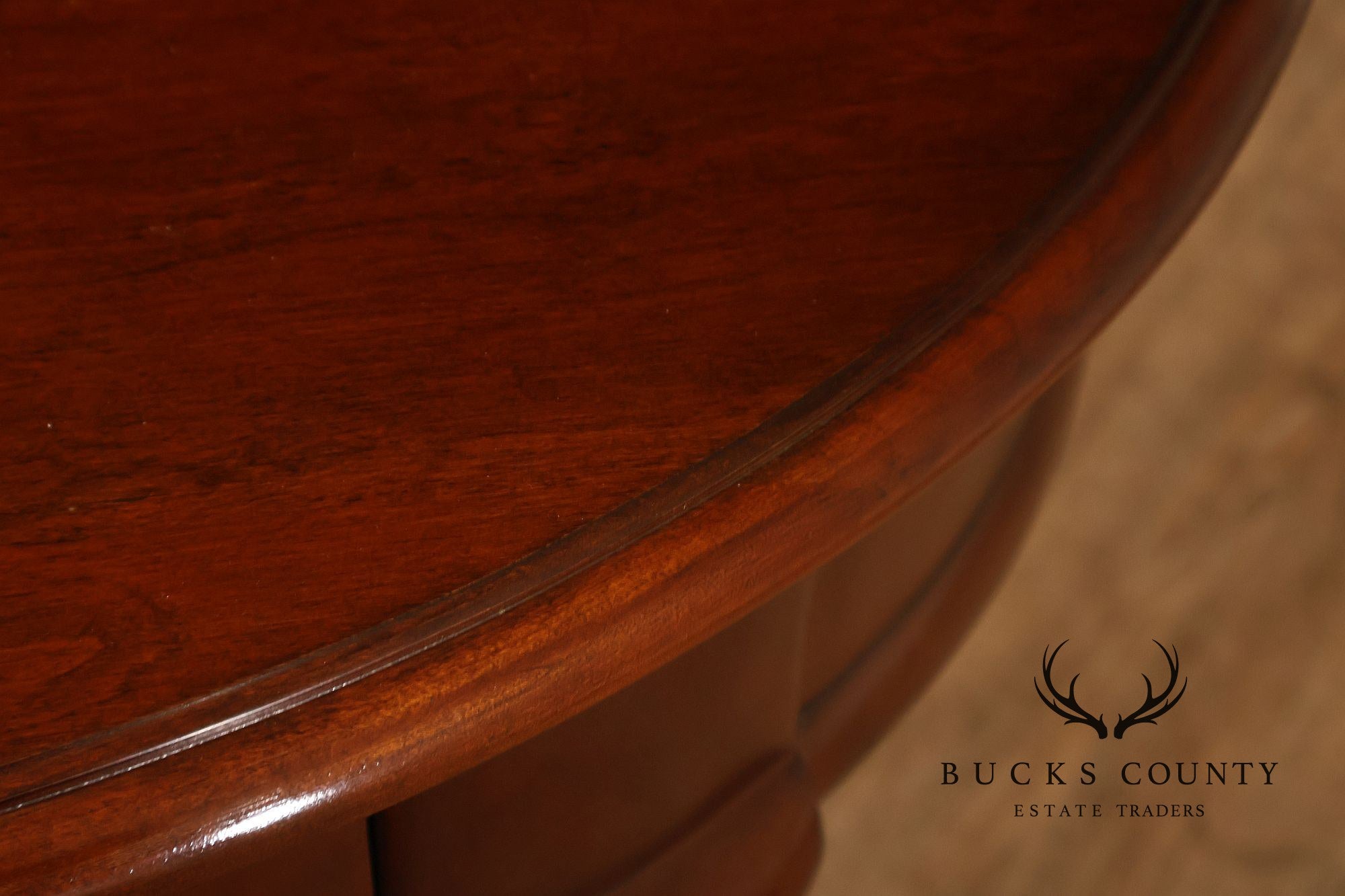 Superior Furniture Company Traditional Oval Cherry Petite Writing Desk