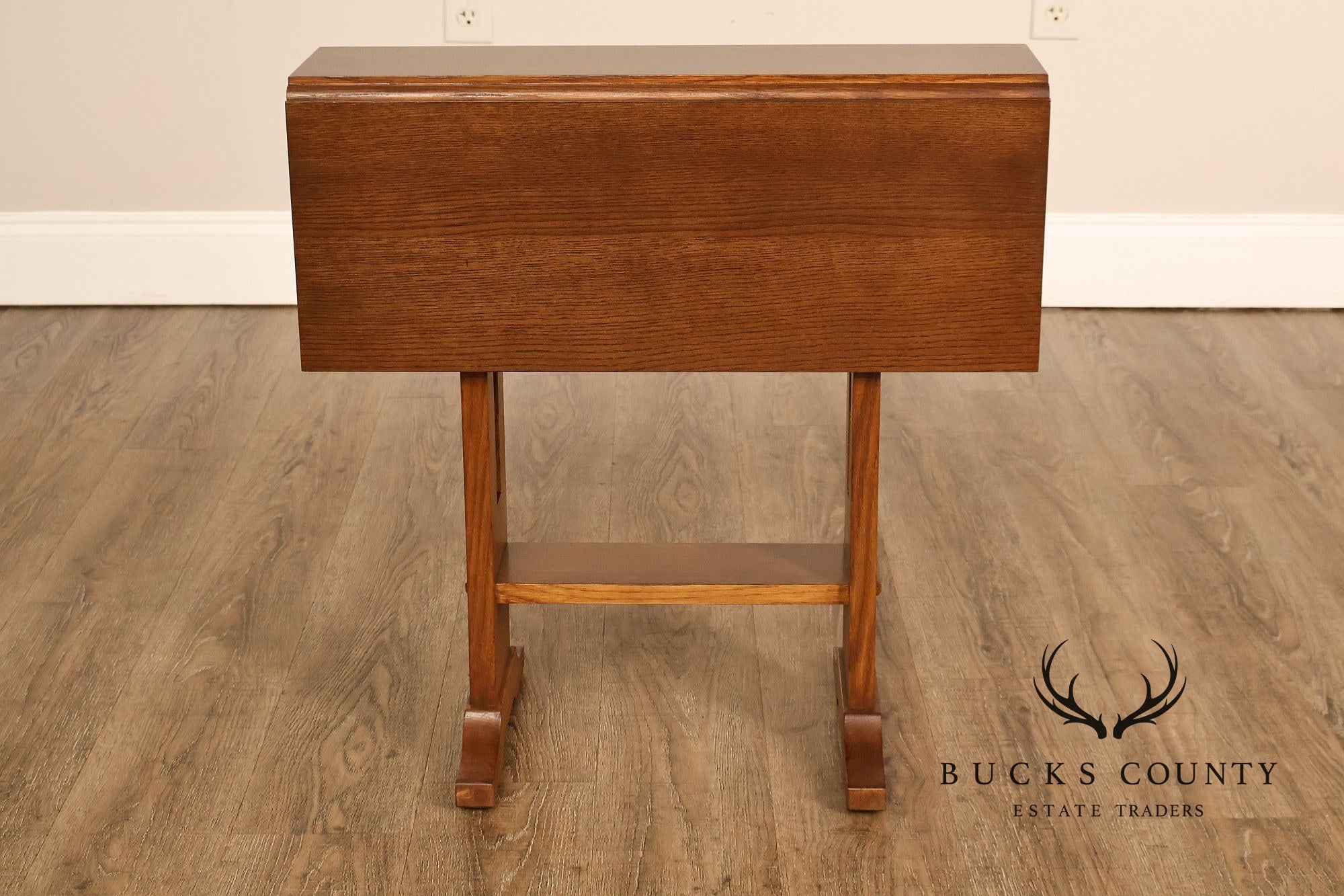 Stickley Mission Collection Oak Drop Leaf Side Table