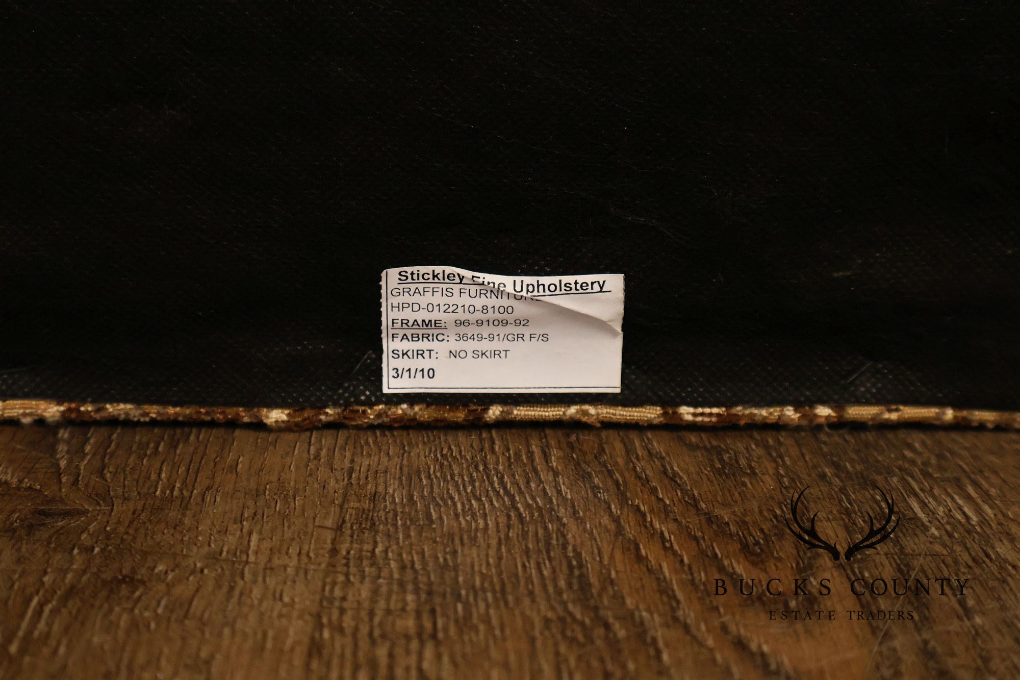Stickley Fine Upholstery Traditional Three Cushion Sofa