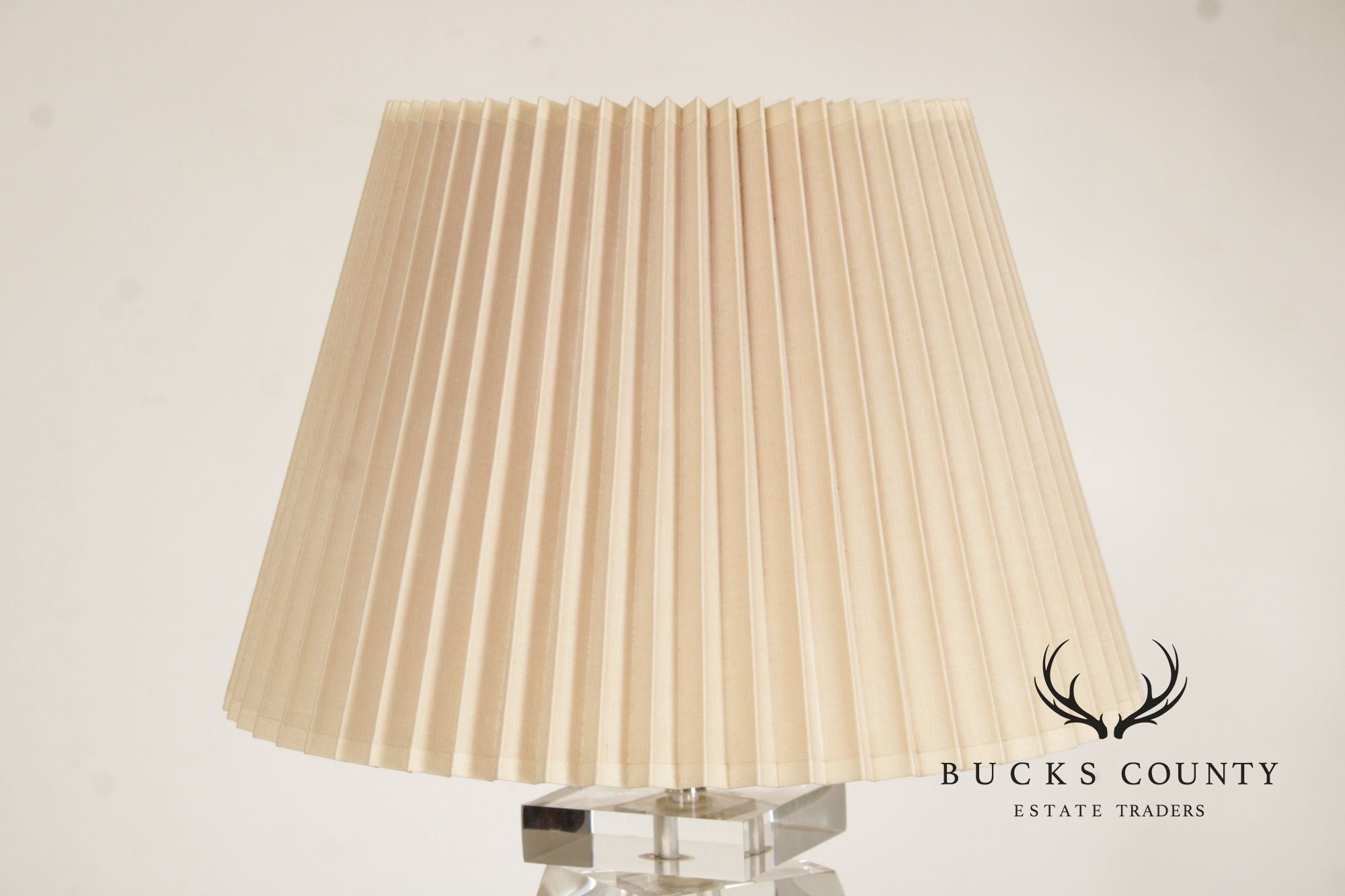 George Bullio 1970's Modern Stacked Lucite Table Lamp